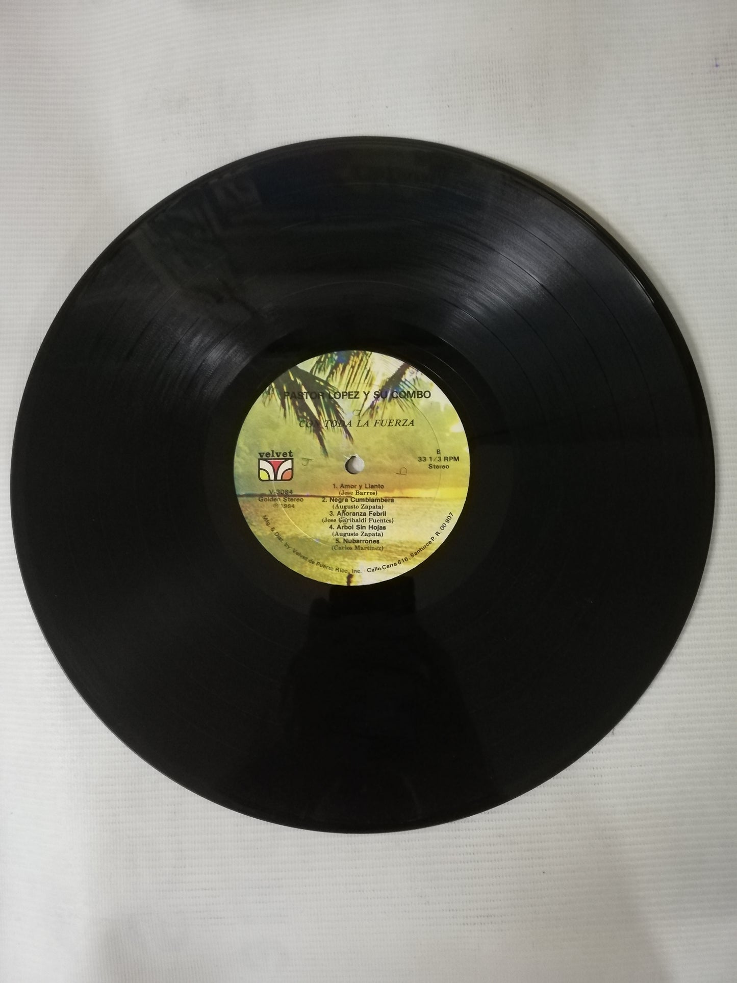 LP PASTOR LOPEZ Y SU COMBO - CON TODA LA FUERZA