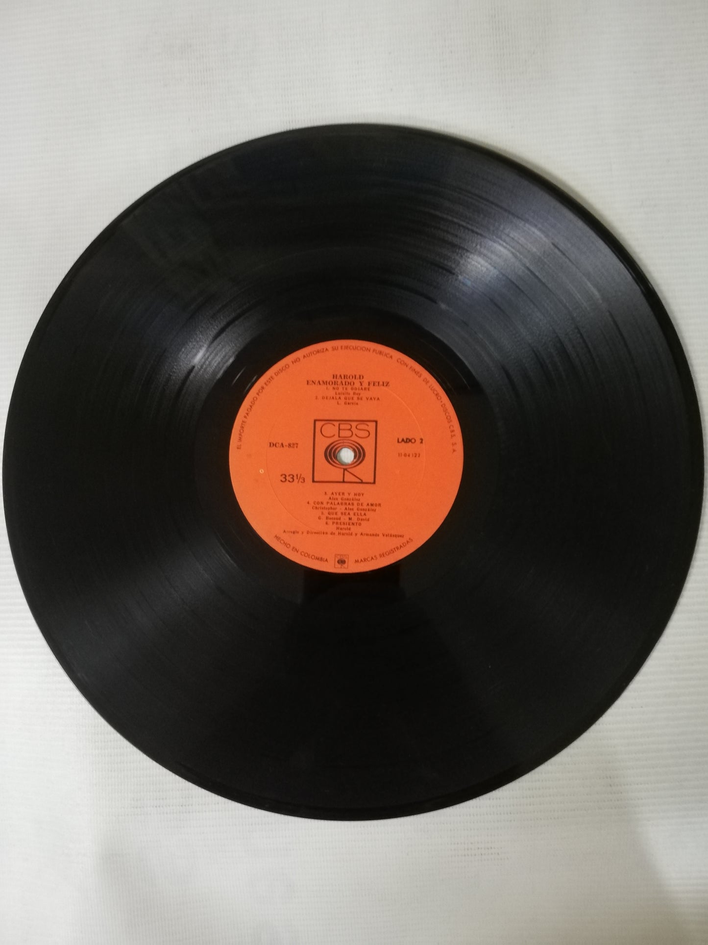 LP HAROLD - ENAMORADO Y FELIZ