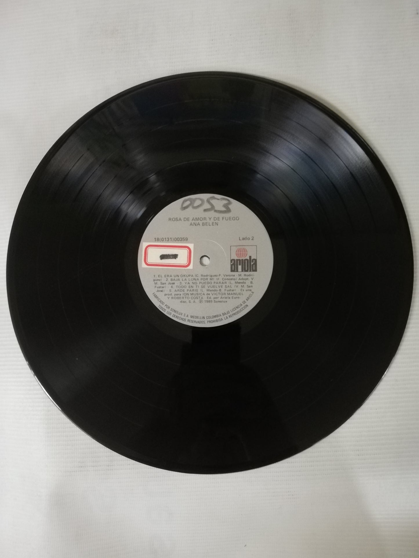 LP ANA BELÉN - ROSA DE AMOR Y FUEGO