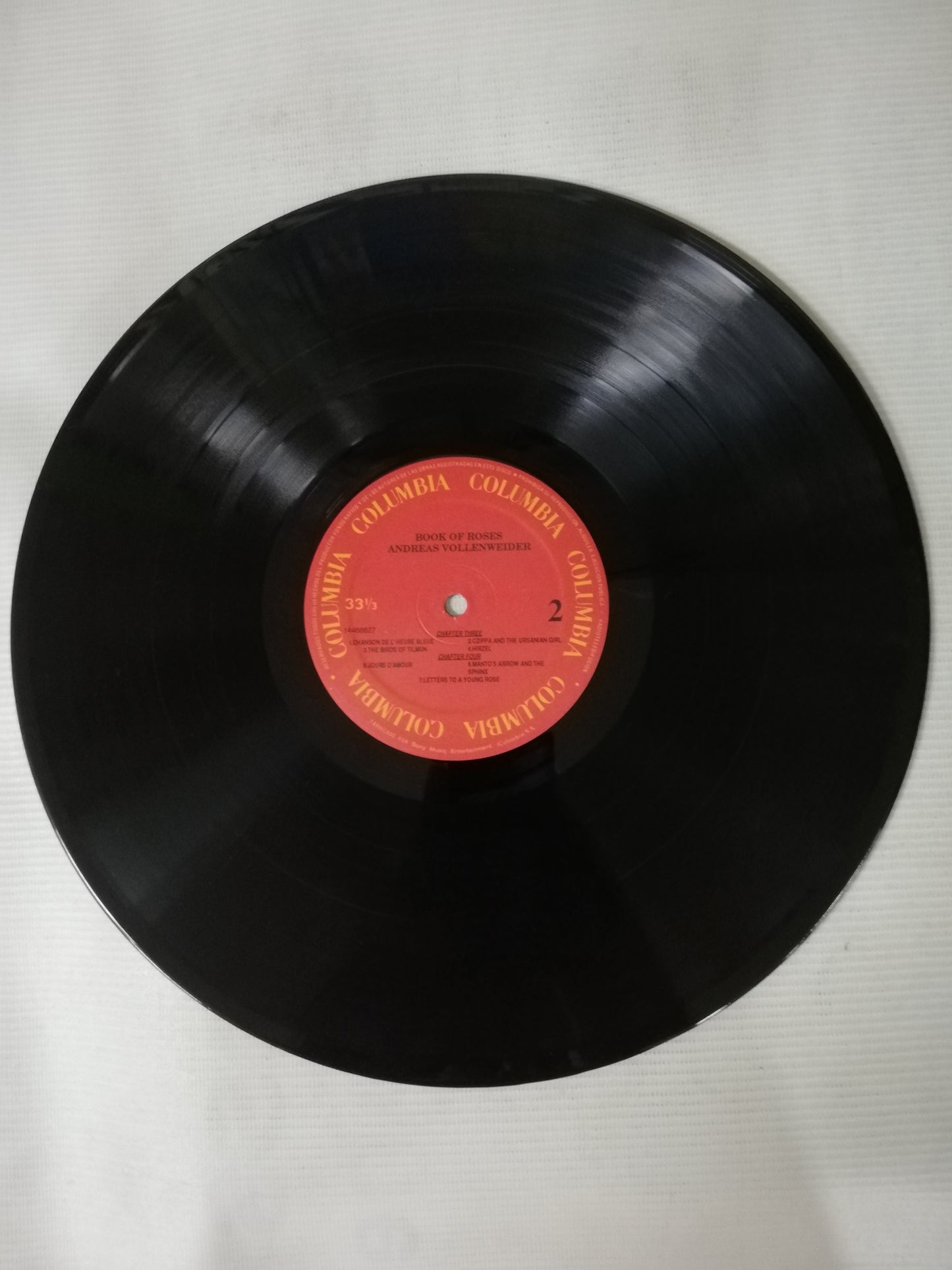 LP ANDREAS VOLLENWEIDER - BOOK OF ROSES