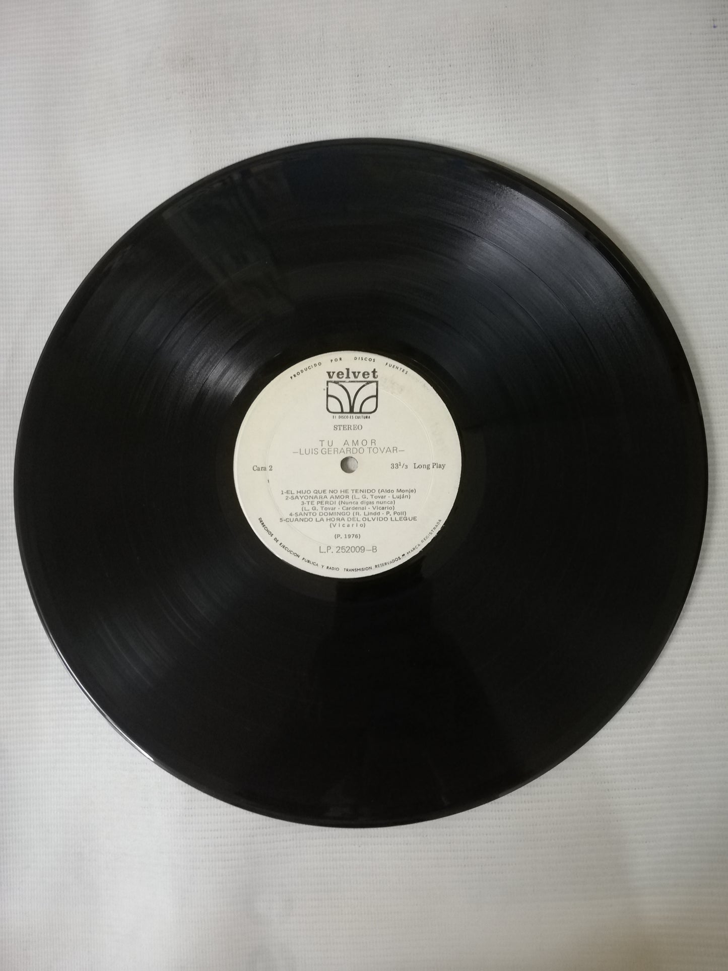 LP LUIS GERARDO TOVAR - TU AMOR