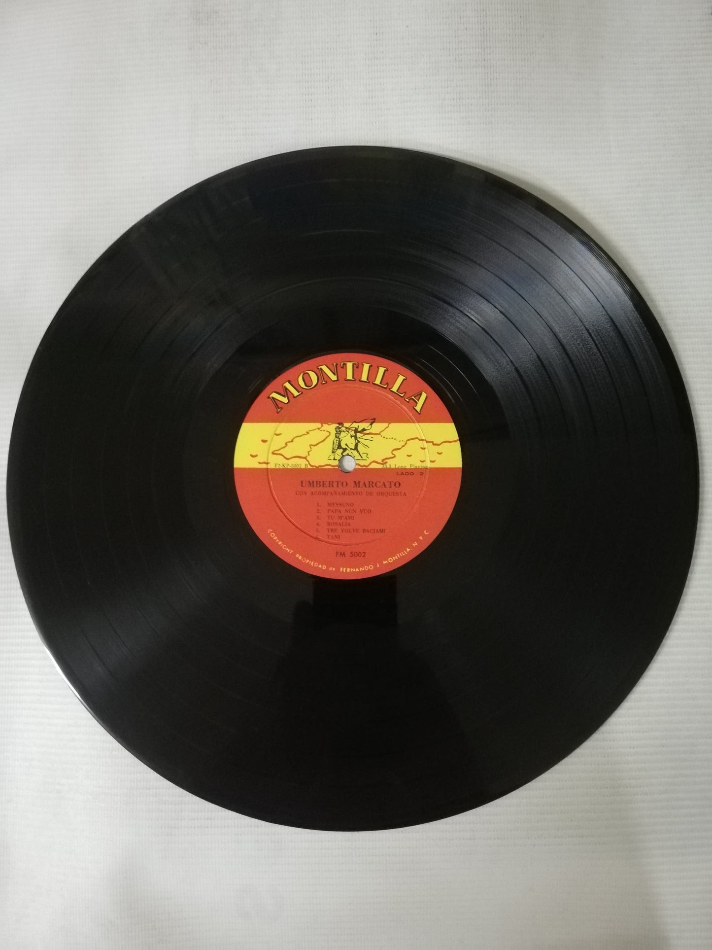 LP UMBERTO MARCATO - UMBERTO MARCATO CON ACOMPAÑAMIENTO DE ORQUESTA