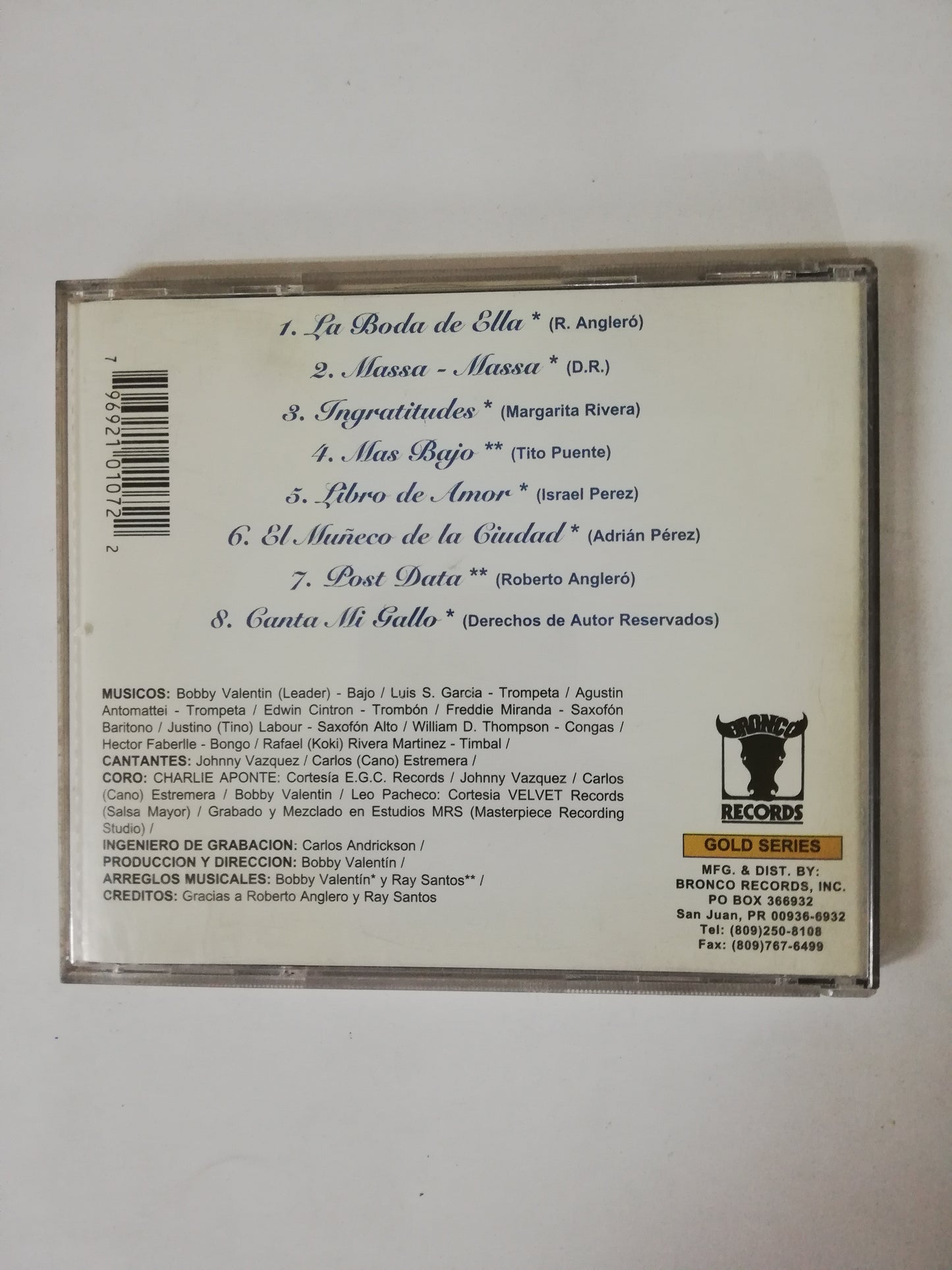 CD BOBBY VALENTIN - LA BODA DE ELLA