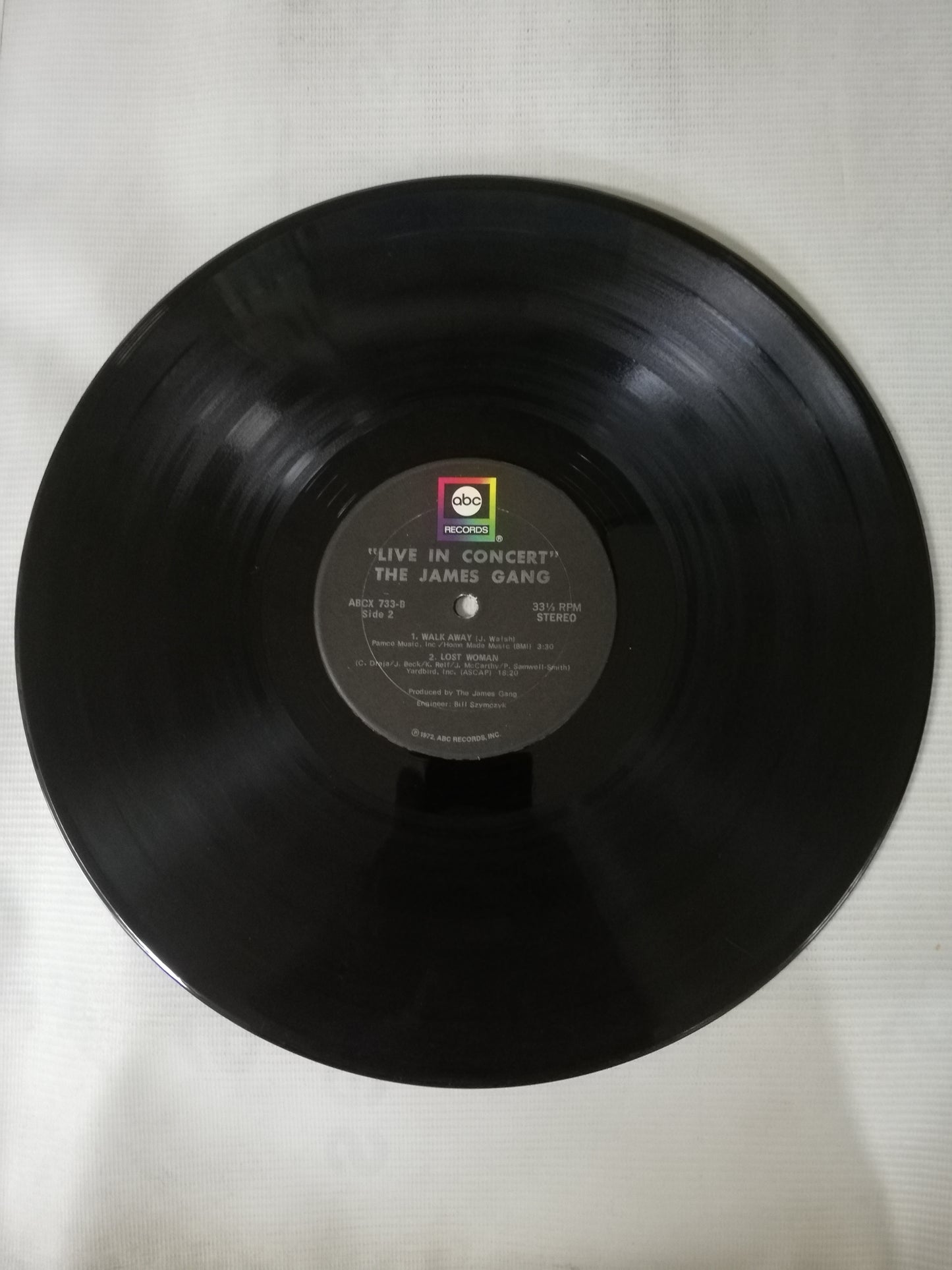 LP JAMES GANG - LIVE IN CONCERT