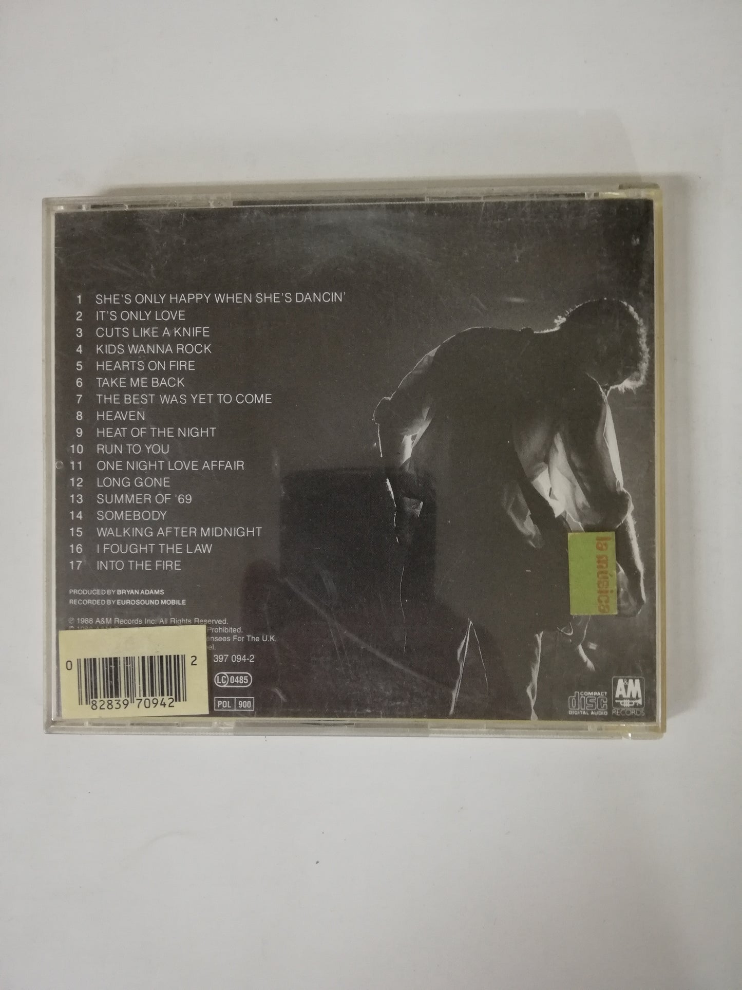 CD BRYAN ADAMS - LIVE! LIVE! LIVE!