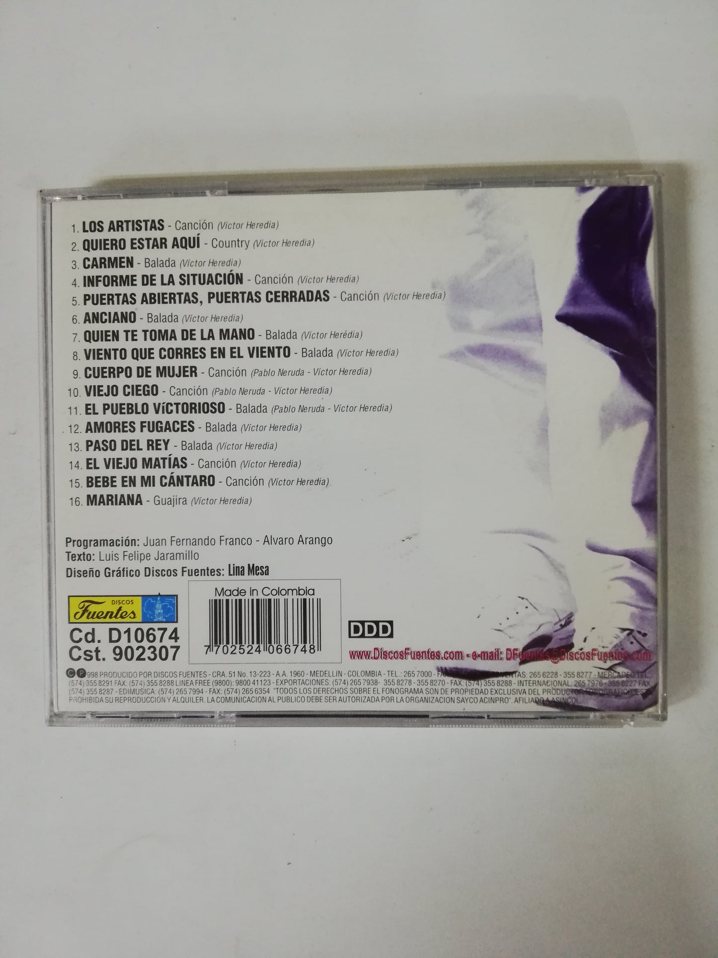 CD VICTOR HEREDIA - RECITAL