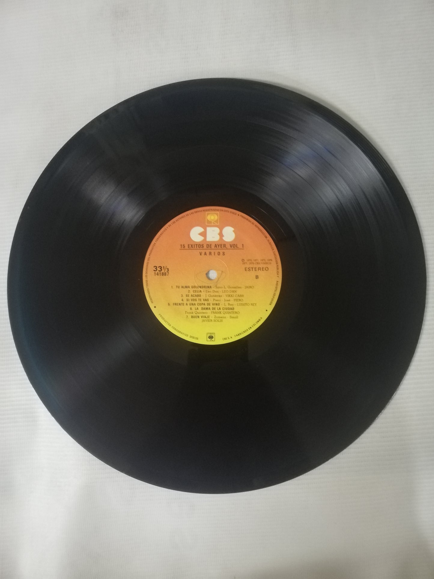 LP 15 EXITOS DEL AYER - 15 EXITOS DEL AYER VOL. 1