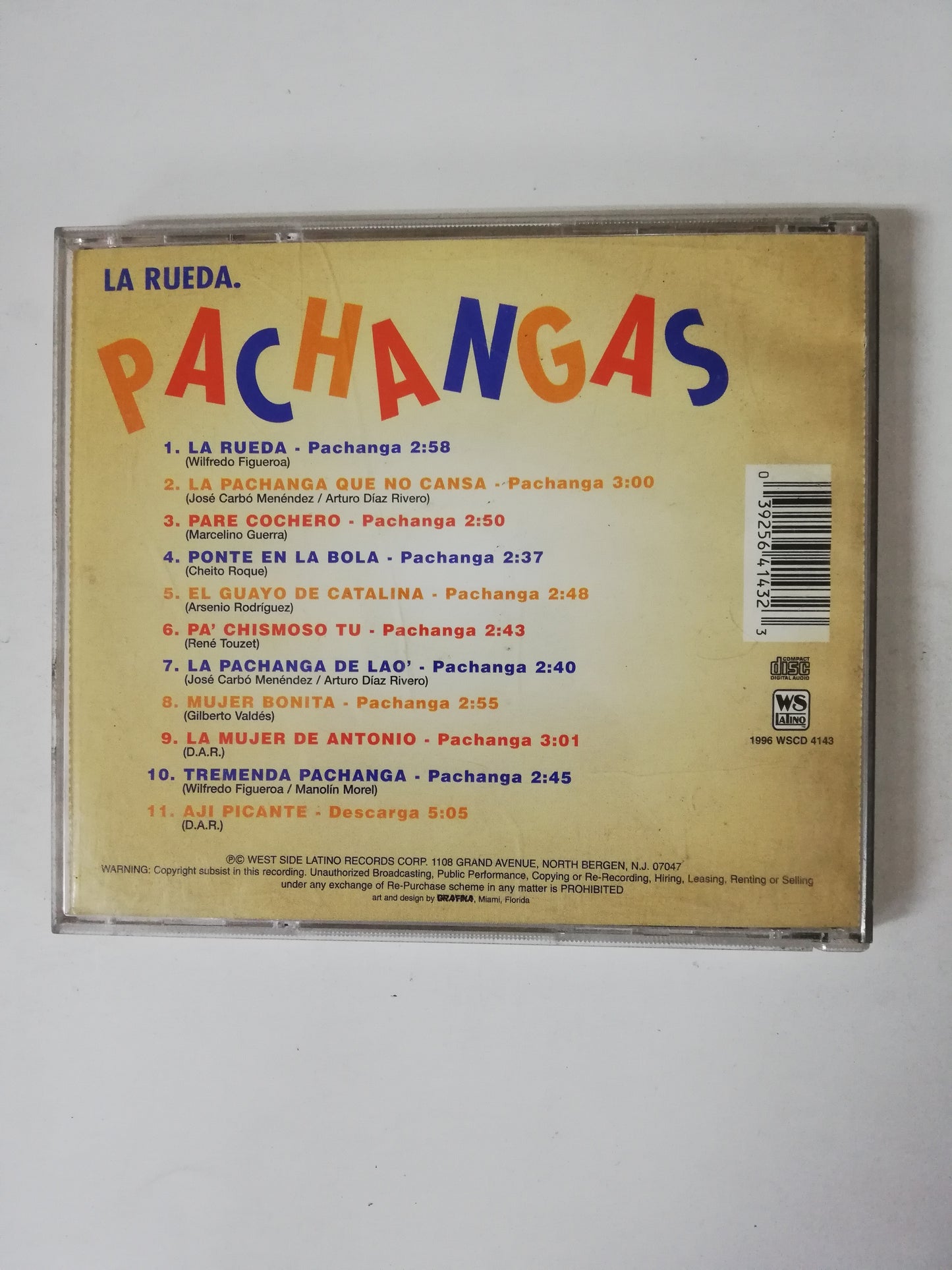 CD MANOLIN MOREL Y SUS CHARANGUEROS / CANTA: WILFREDO FIGUEROA - LA RUEDA PACHANGAS