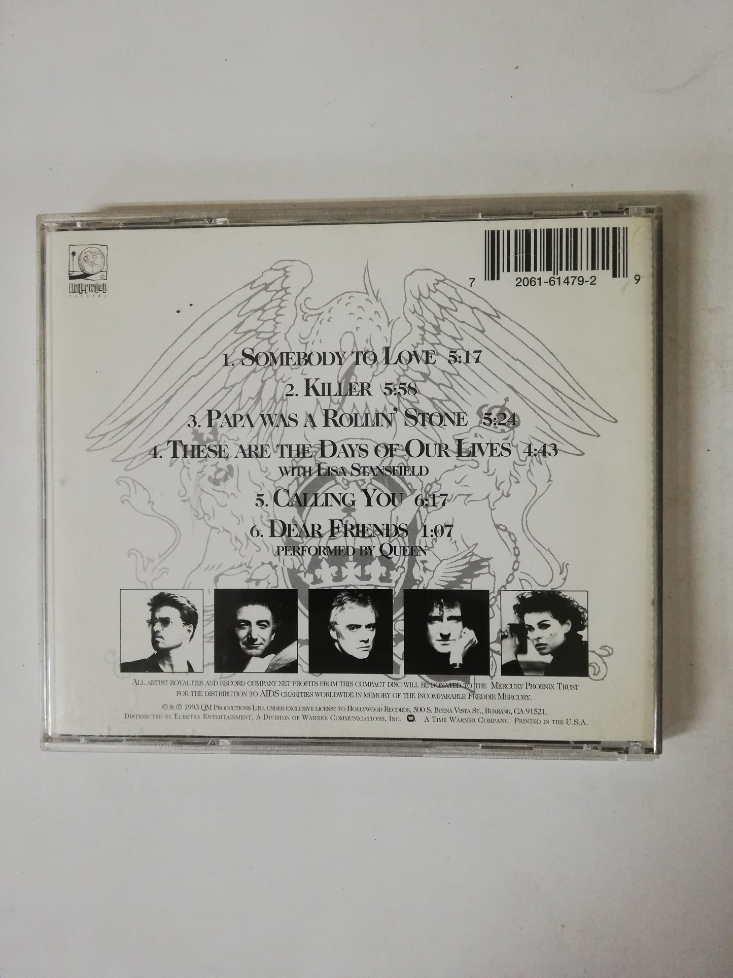 CD GEORGE MICHAEL AND QUEEN WITH LISA STANSFIELD - FIVE LIVE