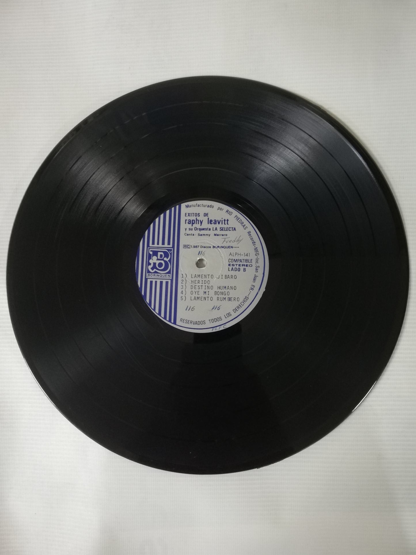 LP RAPHY LEAVITT Y SU ORQUESTA LA SELECTA - EXITOS DE RAPHY LEAVITT Y SU ORQUESTA LA SELECTA