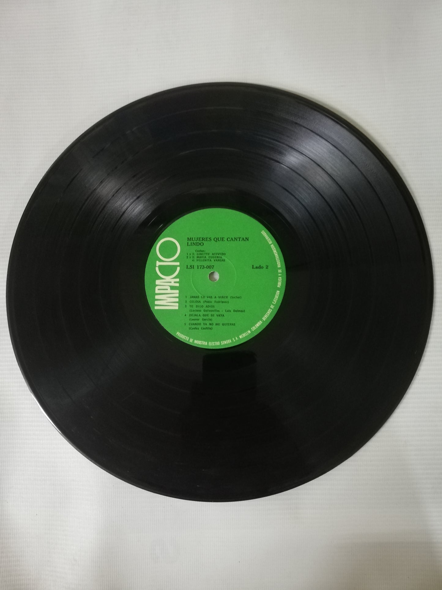 LP MARIA EUGENIA / HELENITA VARGAS / GINETTE ACEVEDO - MUJERES QUE CANTAN LINDO