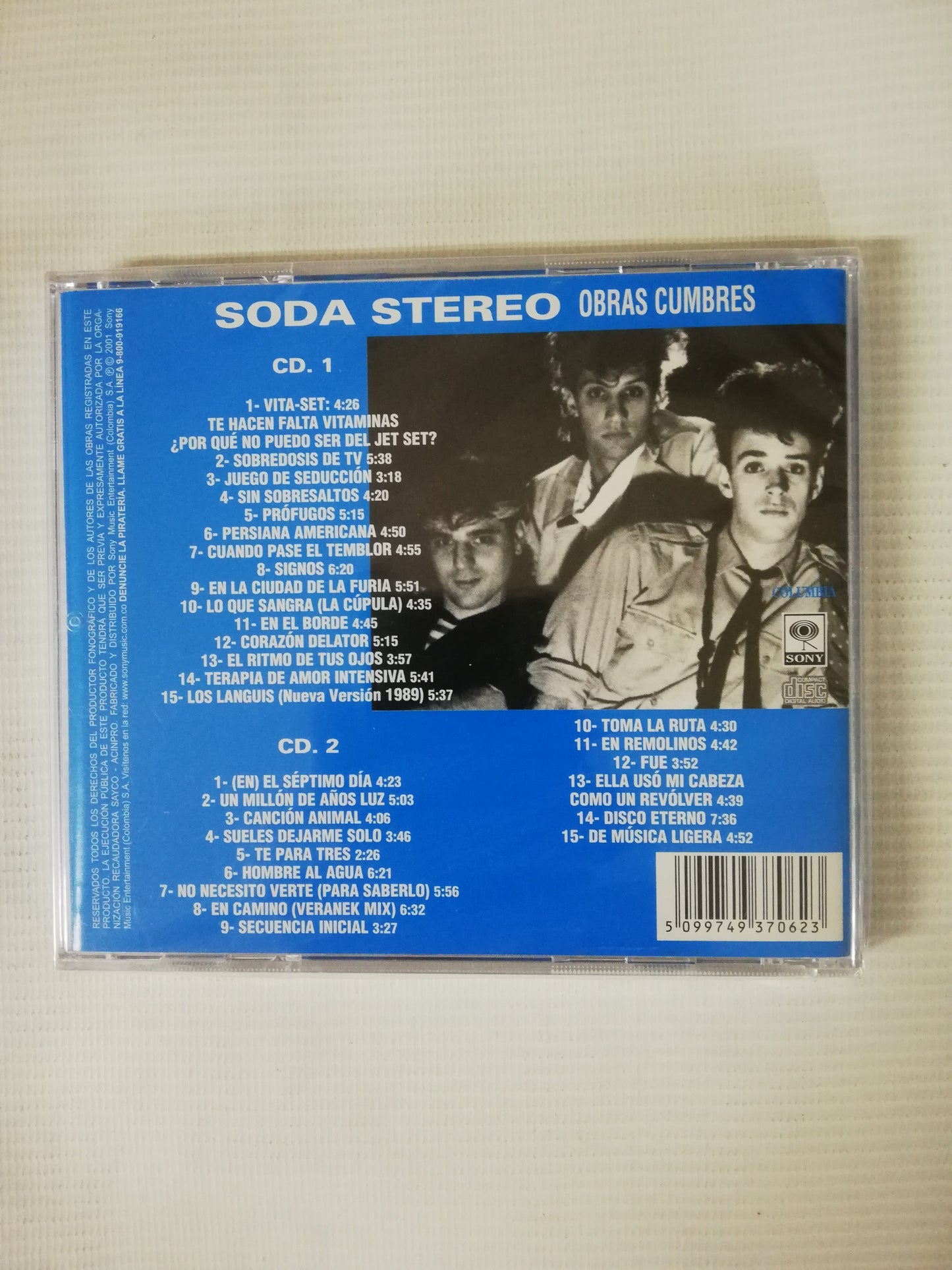 CD SODA STEREO - OBRAS CUMBRES - CD X 2