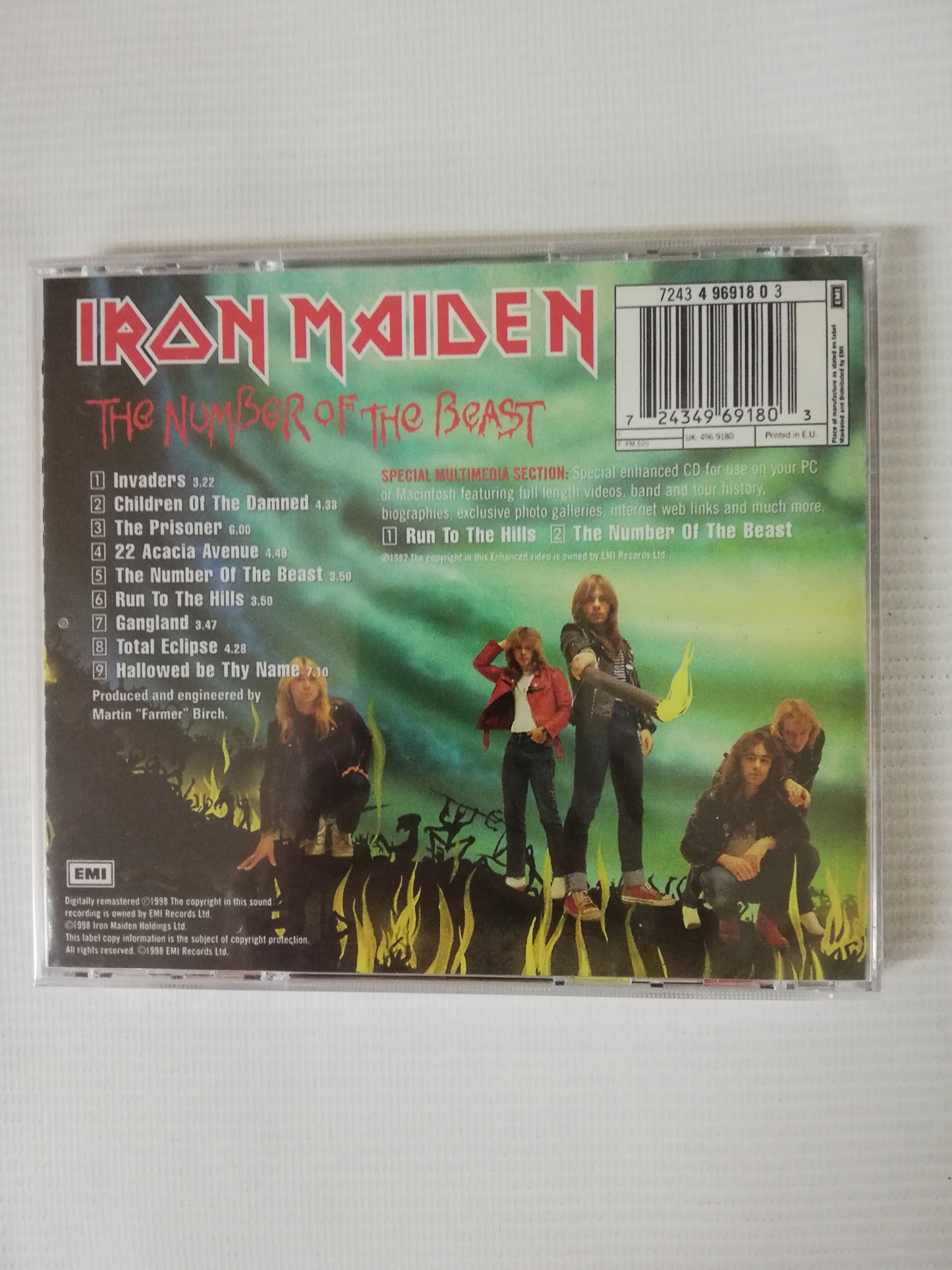 CD IRON MAIDEN - THE NUMBER OF THE BEAST