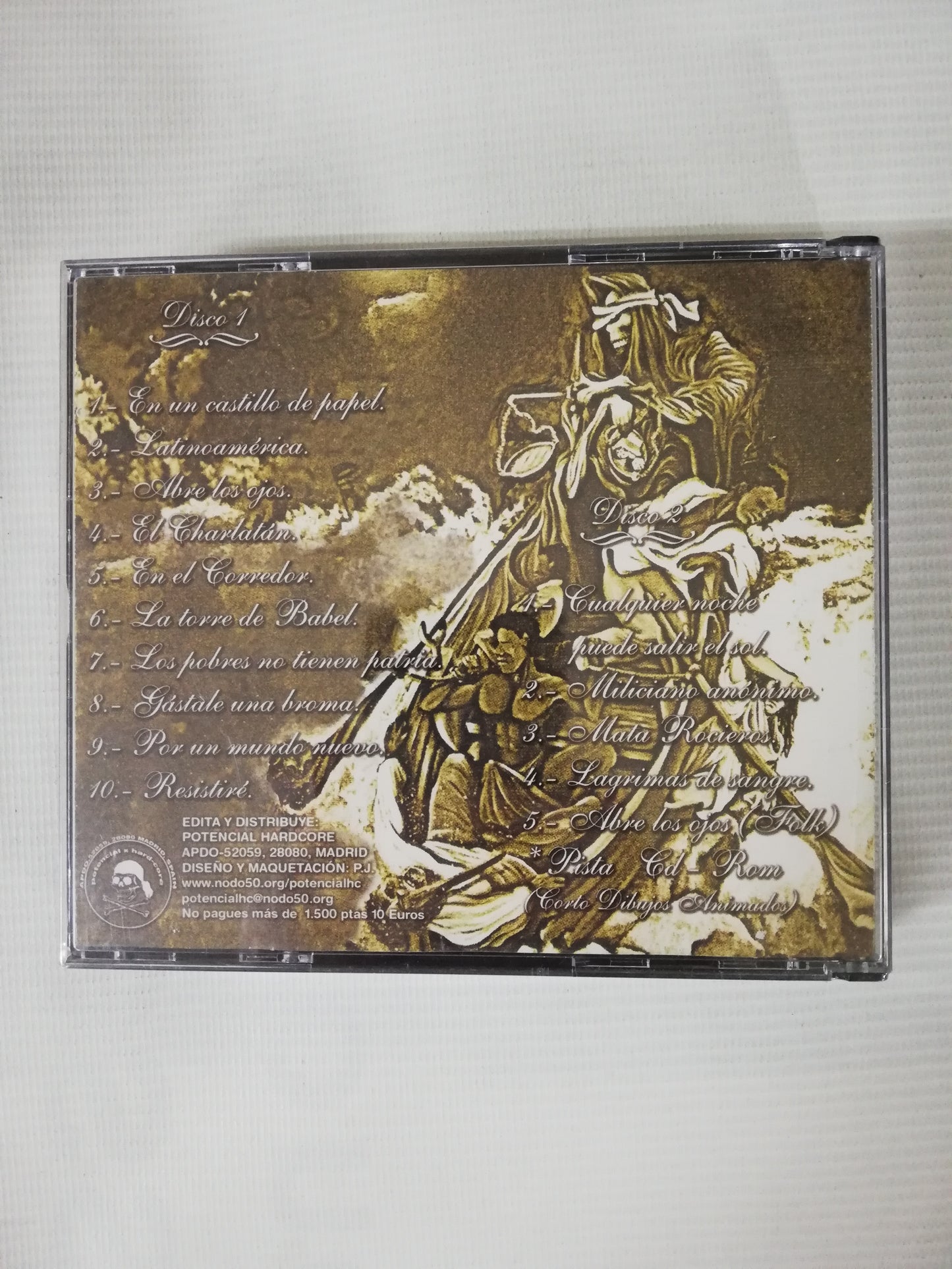 CD LOS MUERTOS DE CRISTO - LOS POBRES NO TIENEN PATRIA - CD X 2