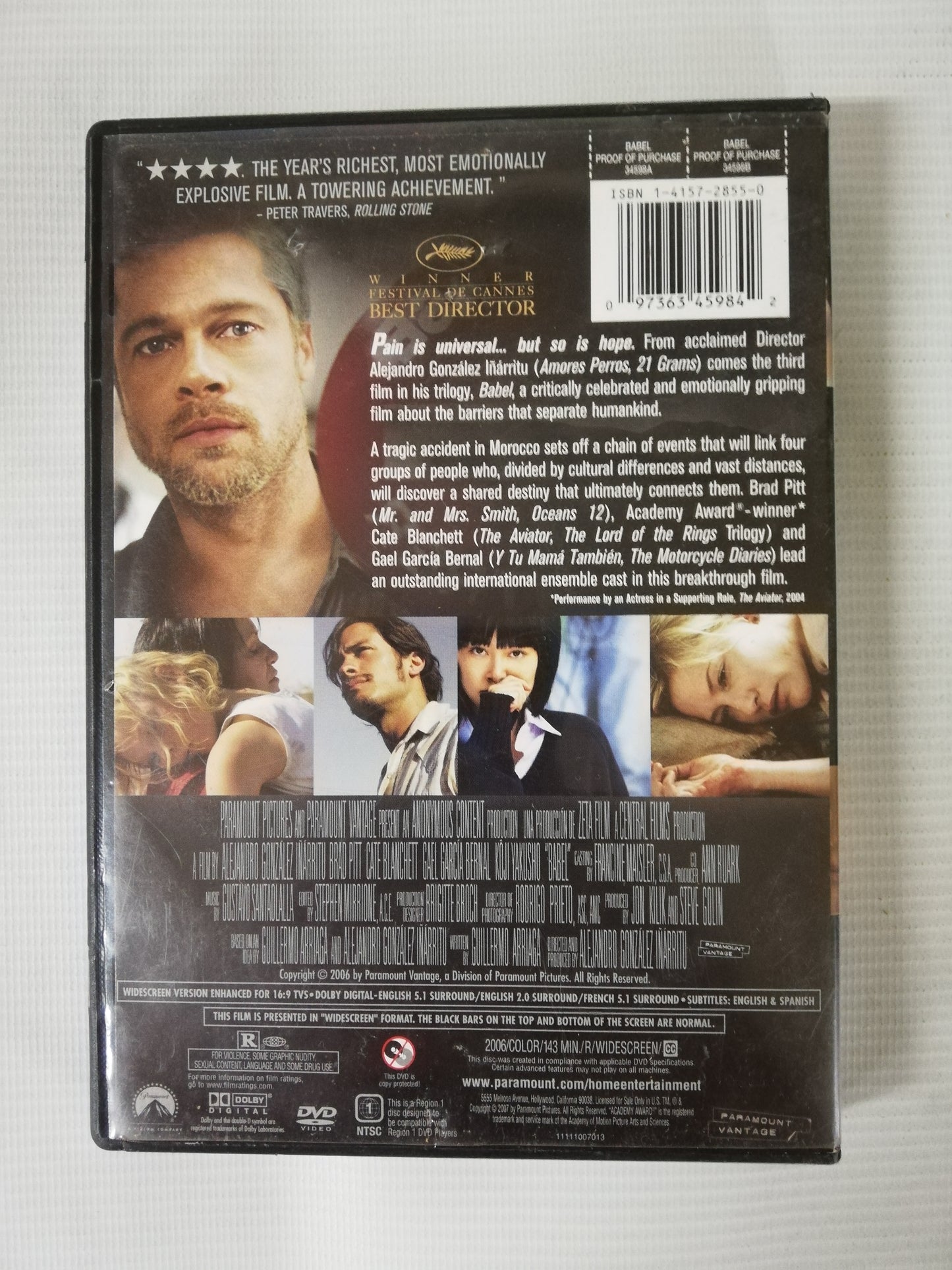 DVD BABEL - ALEJANDRO GONZALEZ IÑARRITU