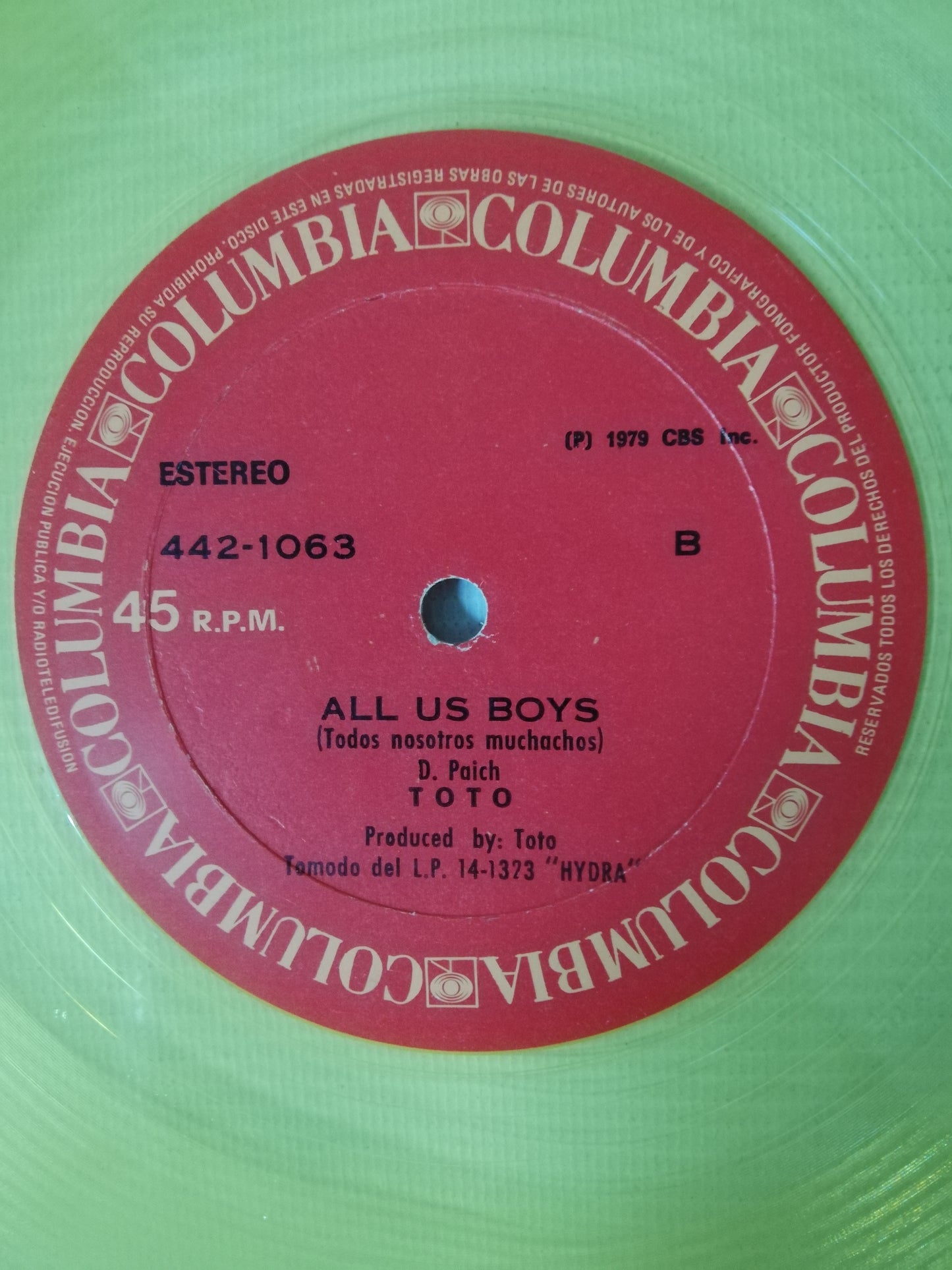 LP TOTO - 99 / ALL US BOYS