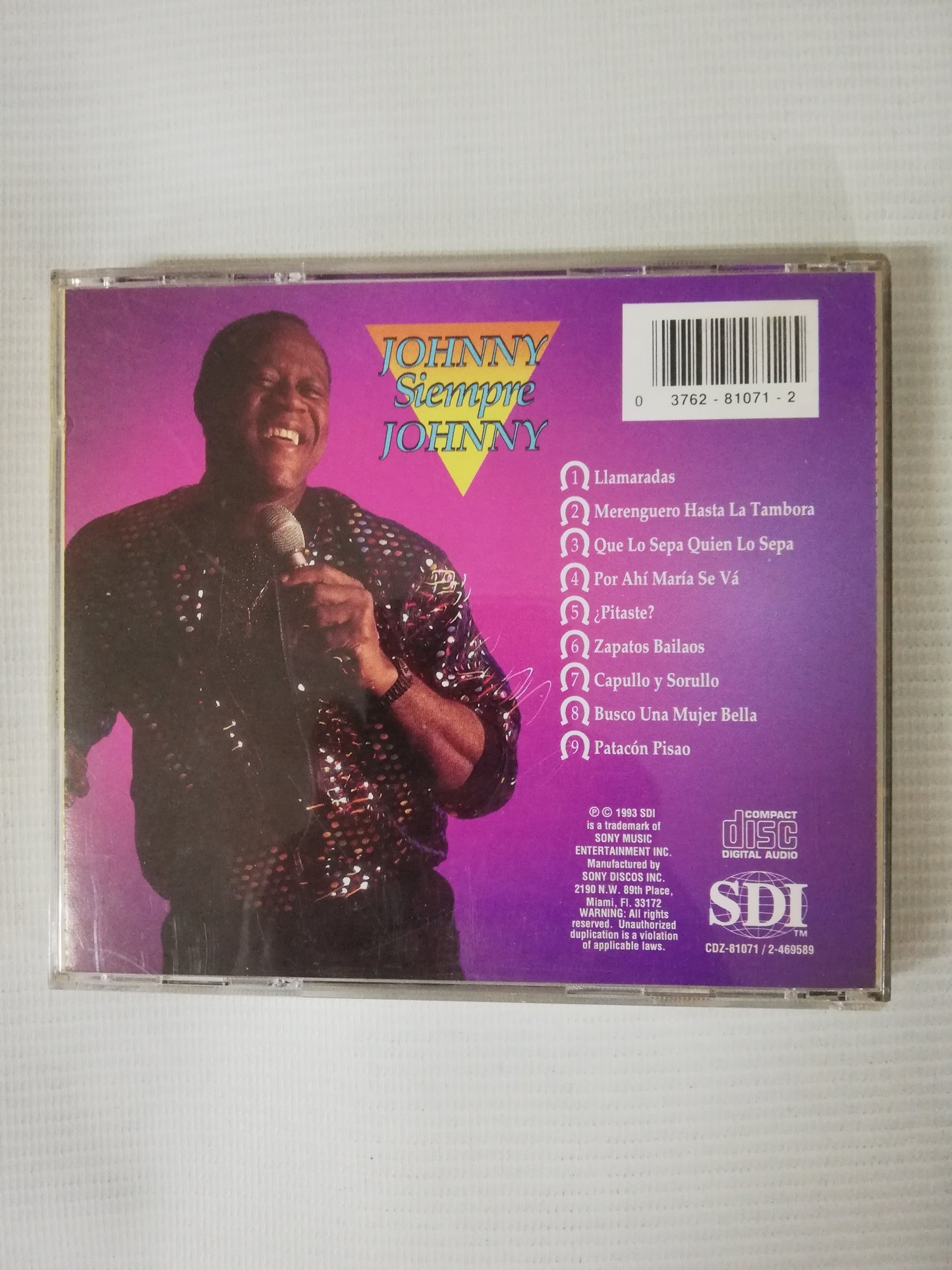 CD JOHNNY VENTURA - JOHNNY SIEMPRE JOHNNY
