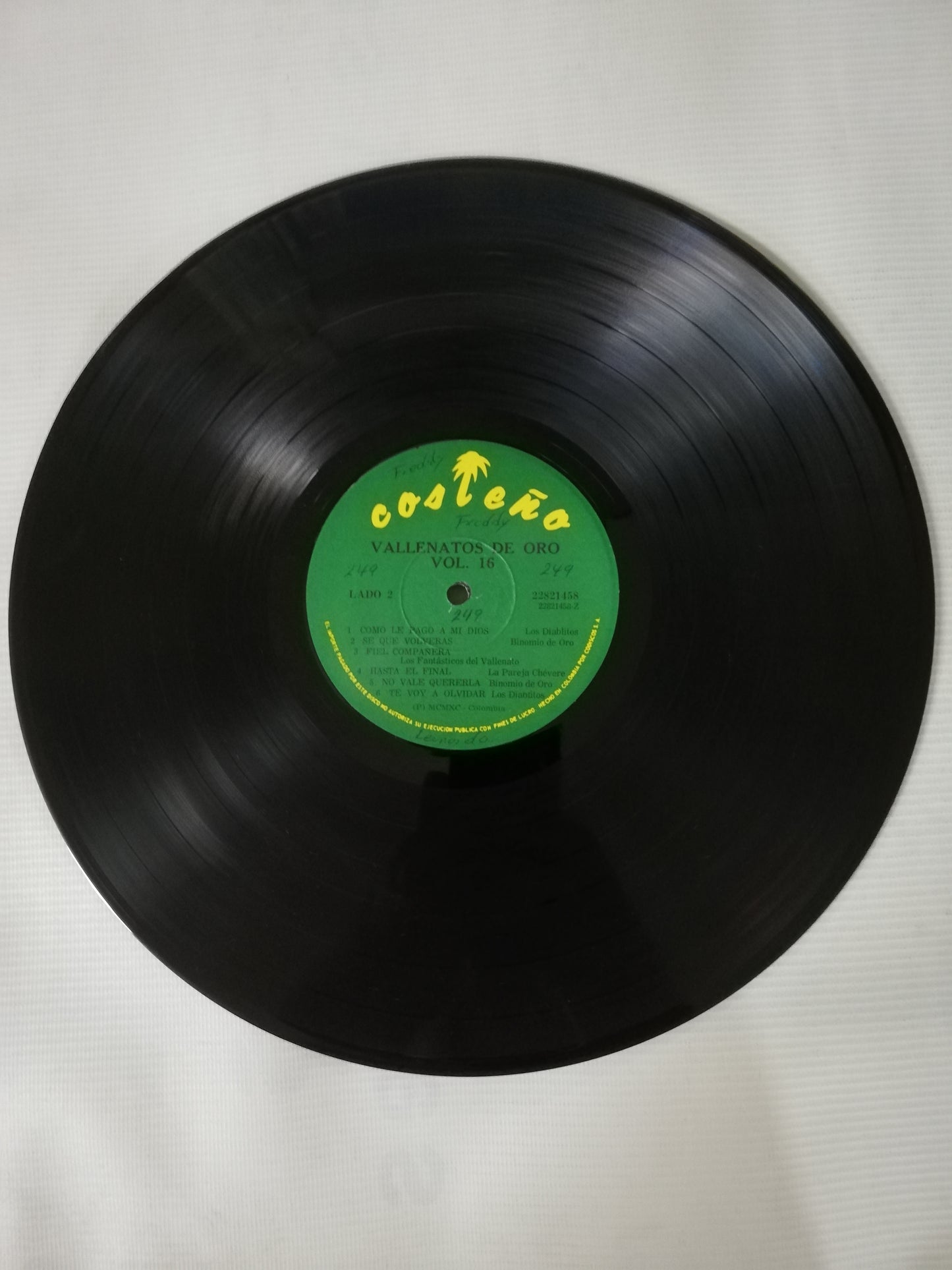 LP VALLENATOS DE ORO - VALLENATOS DE ORO VOL. 16