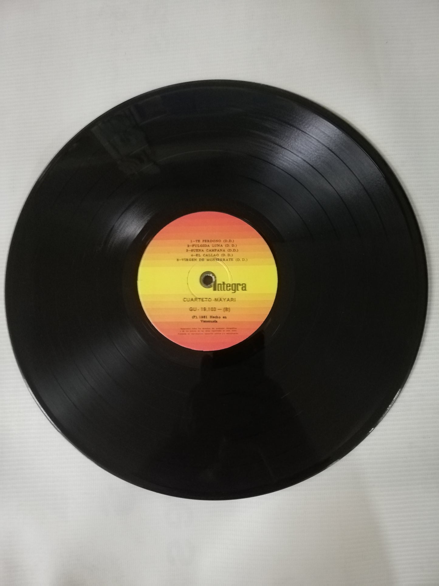 LP CUARTETO MAYARI - CUARTETO MAYARI DE PLACIDO ACEVEDO