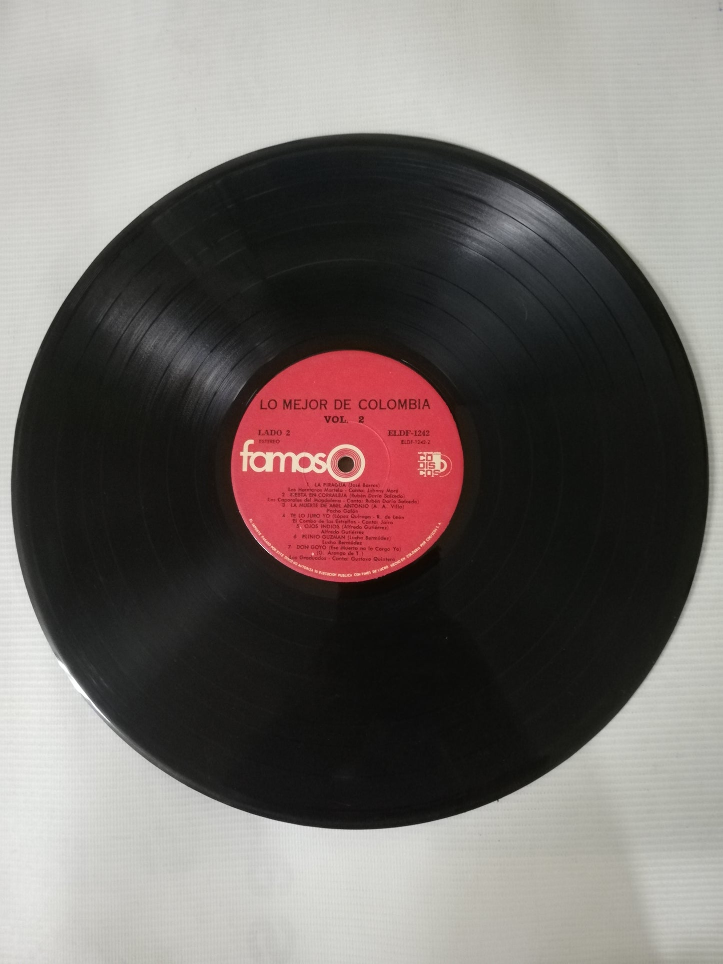 LP LO MEJOR DE COLOMBIA - LO MEJOR DE COLOMBIA VOL. 2
