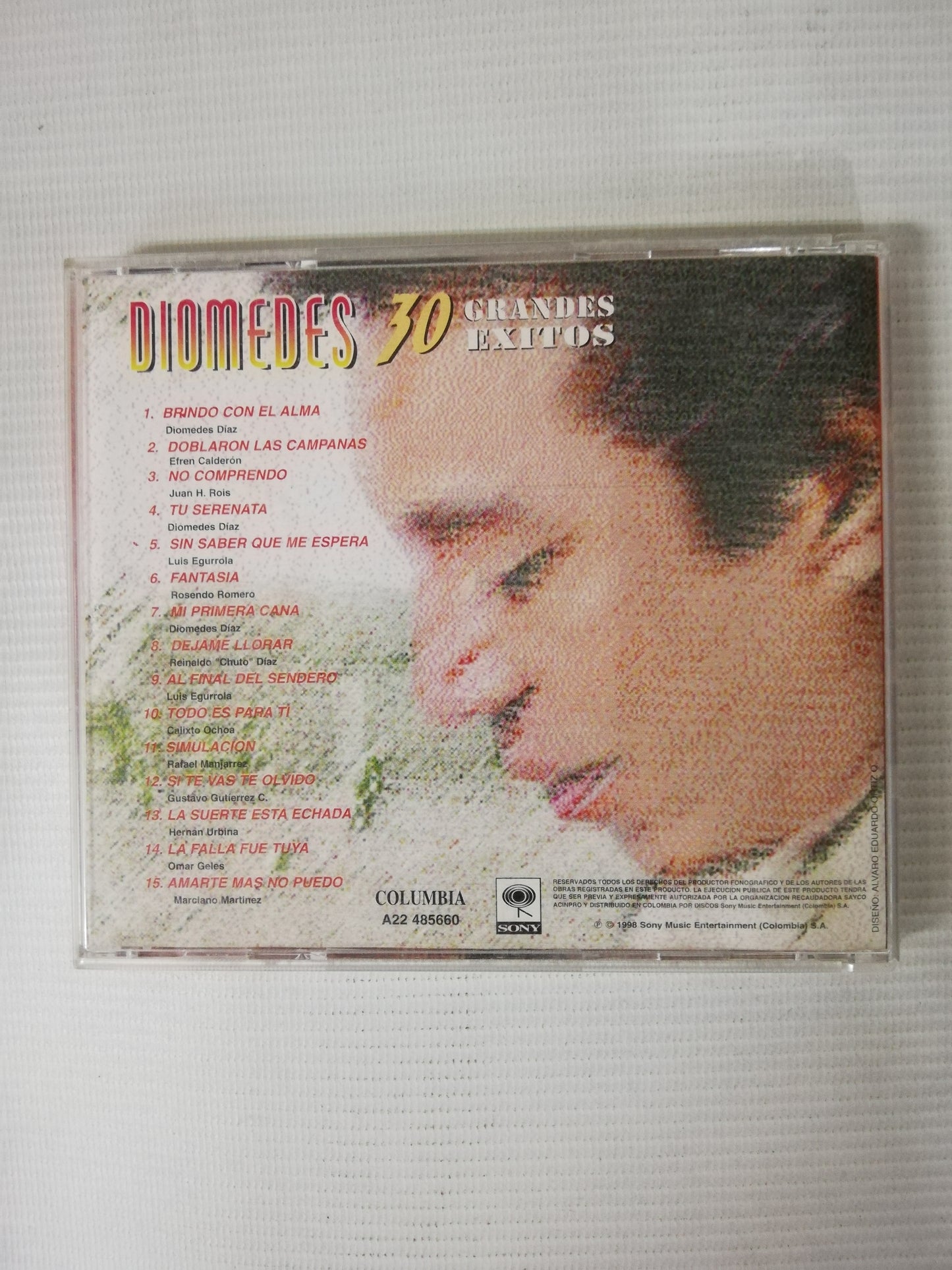 CD DIOMEDES DIAZ - 30 GRANDES EXITOS - CD X 2