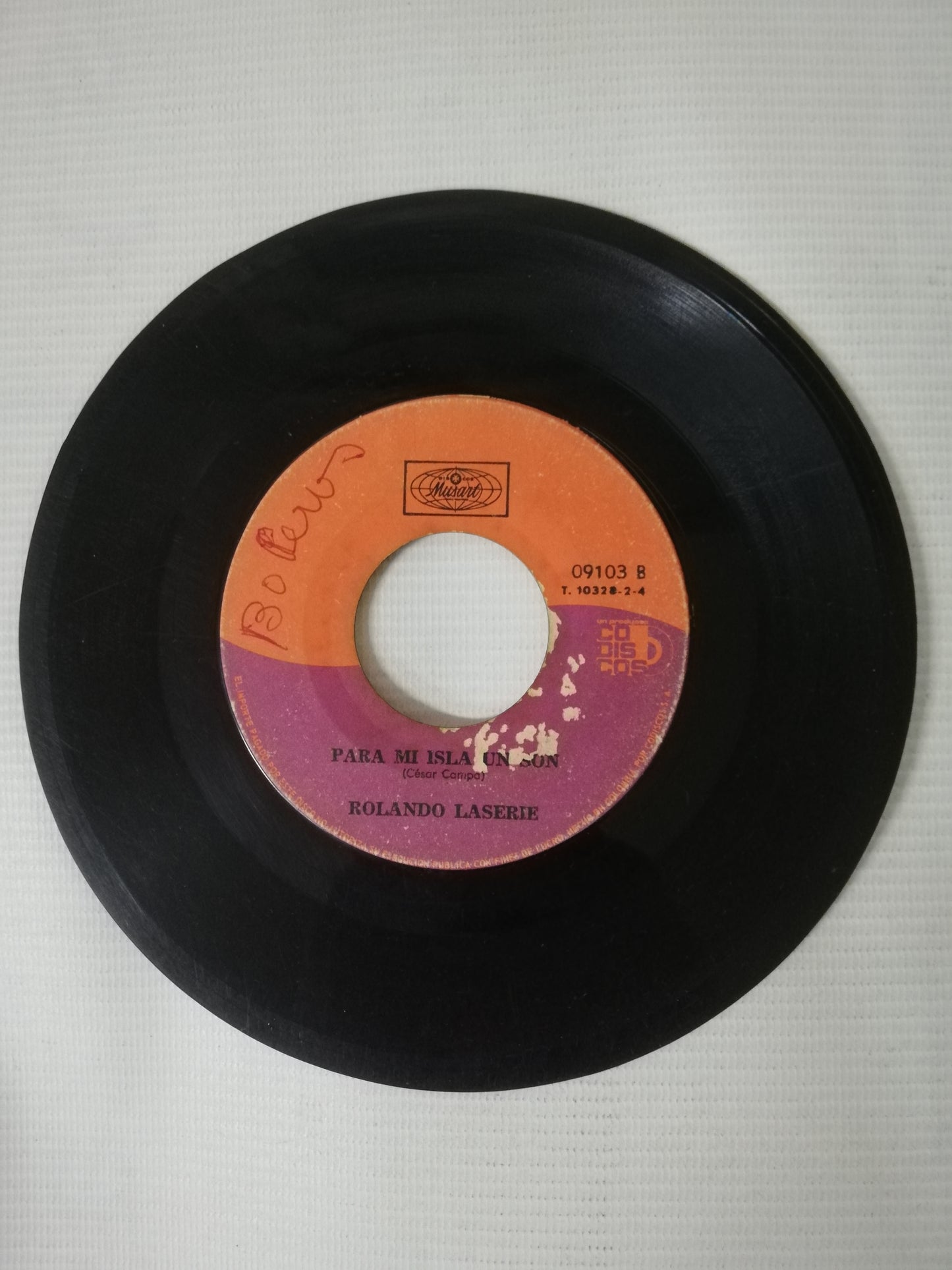 VINILO ROLANDO LA SERIE - HOLA SOLEDAD / PARA MI ISLA UN SON