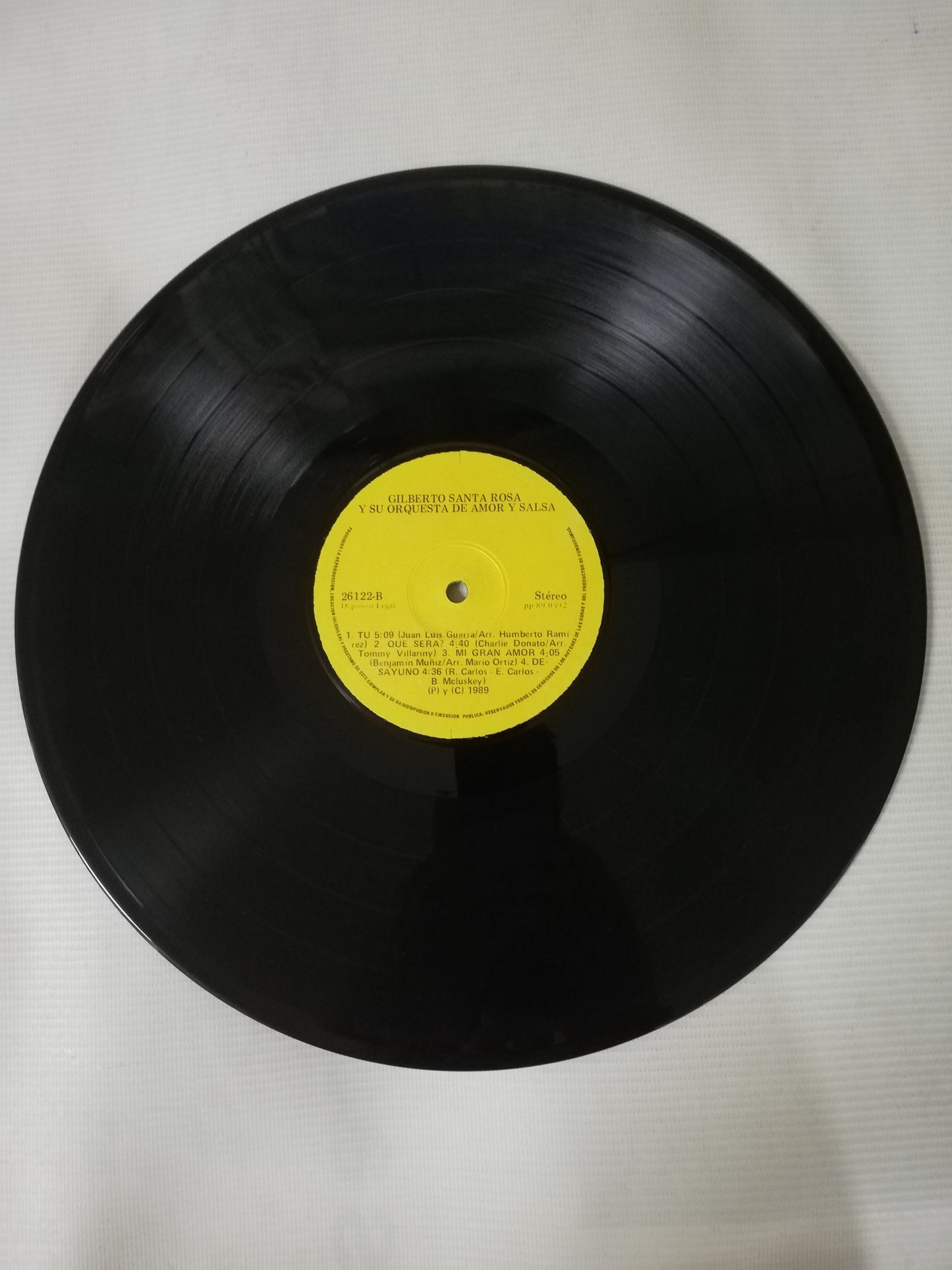 LP GILBERTO SANTA ROSA & SU ORQUESTA - DE AMOR Y SALSA