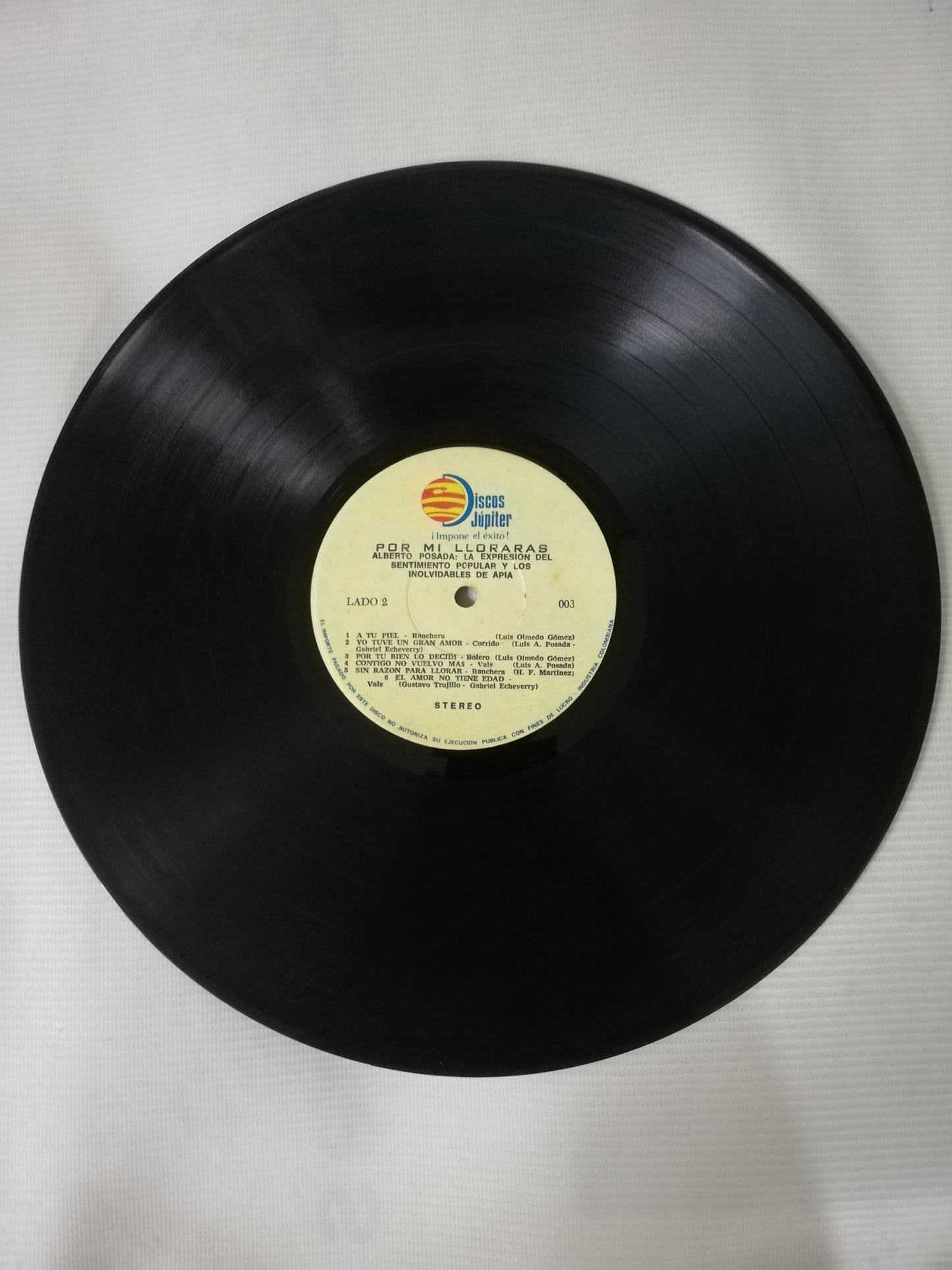 LP LUIS ALBERTO POSADA Y LOS INOLVIDABLES DE APIA - LA EXPRESIÓN DEL SENTIMIENTO POPULAR