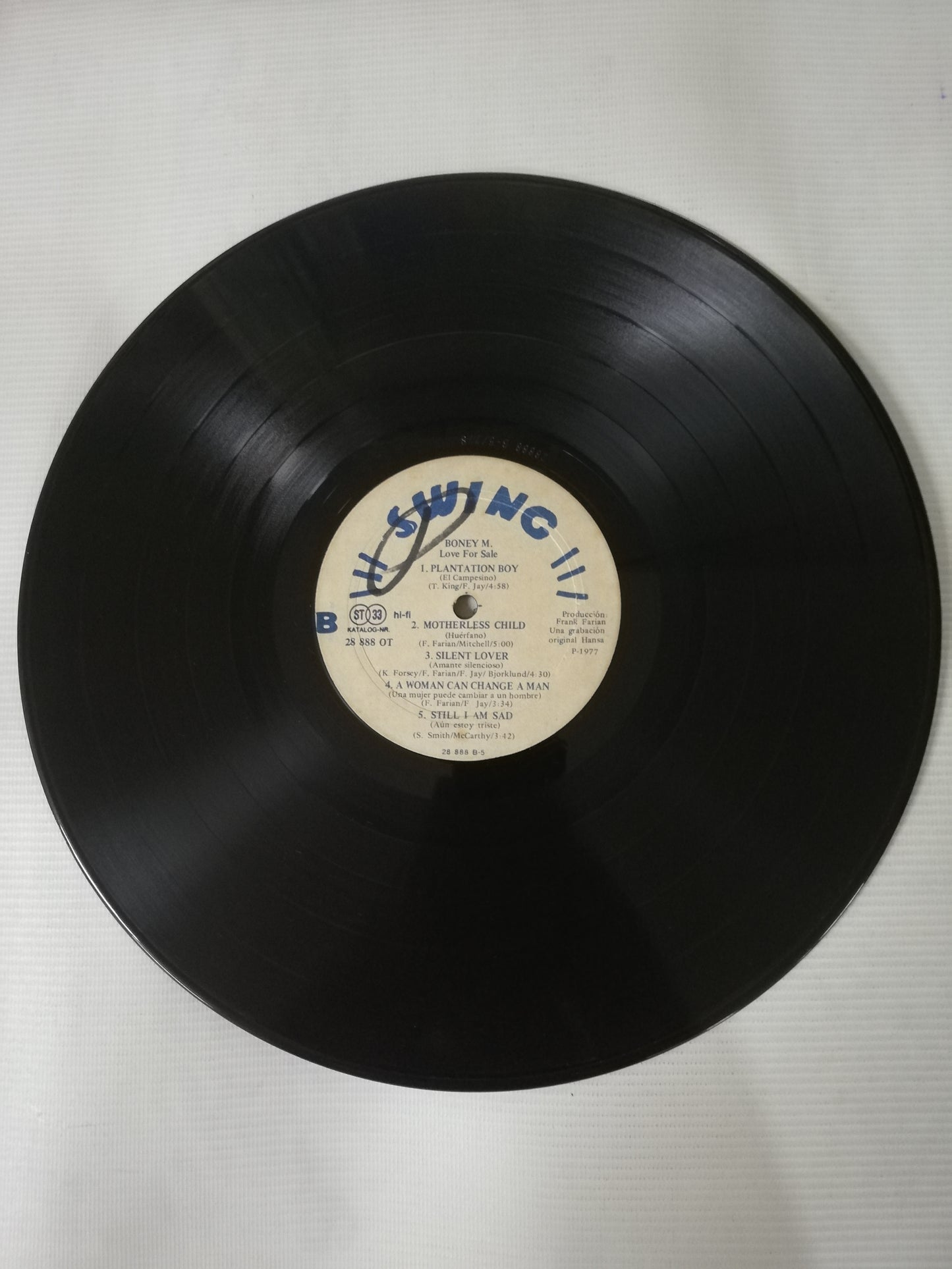 LP BONEY M. - LOVE FOR SALE