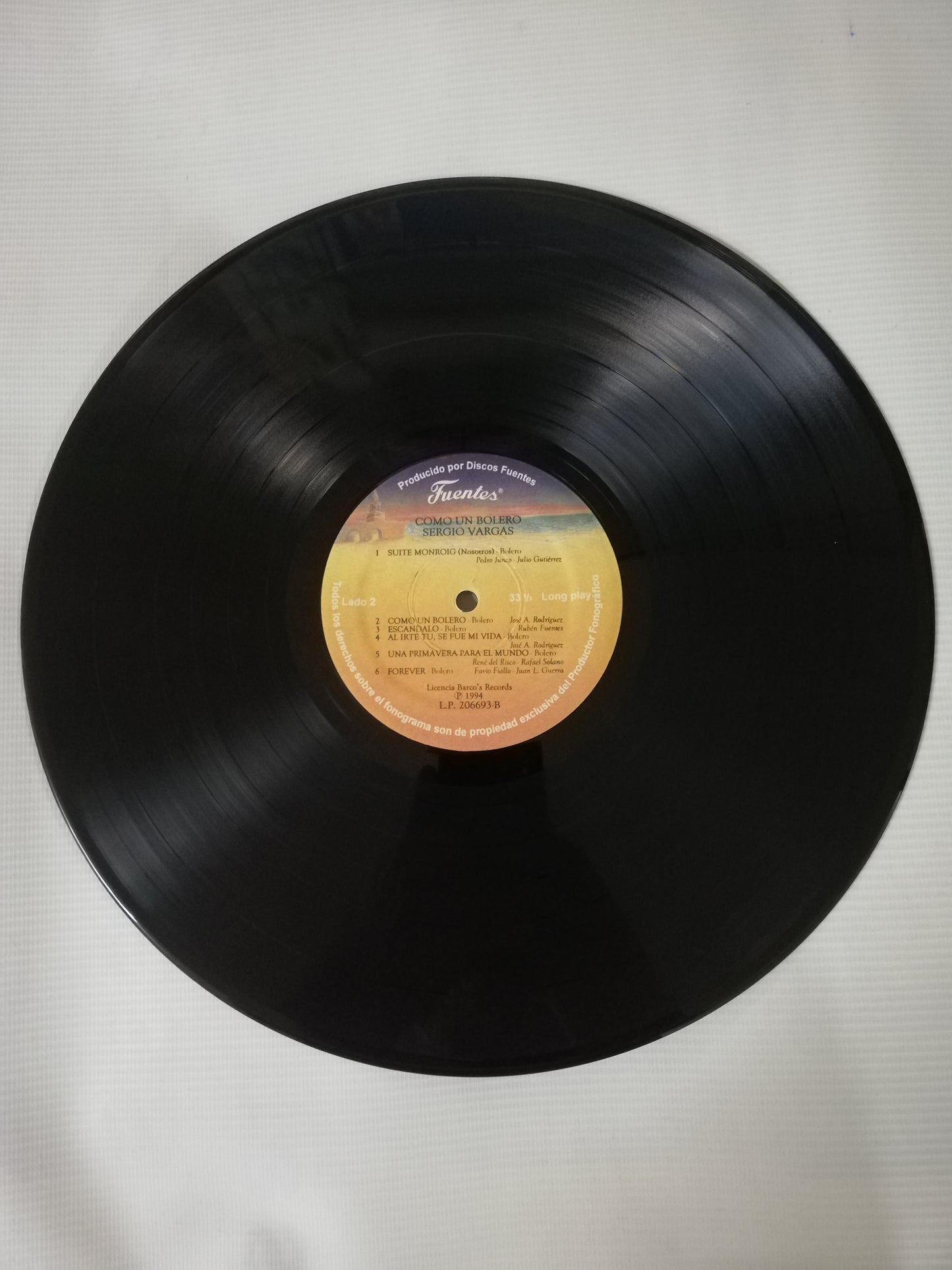 LP SERGIO VARGAS - COMO UN BOLERO