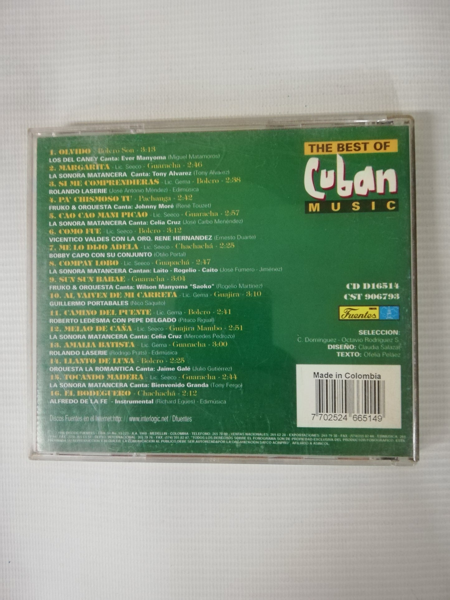 CD THE BEST OF CUBAN MUSIC - THE BEST OF CUBAN MUSIC VOL. 3