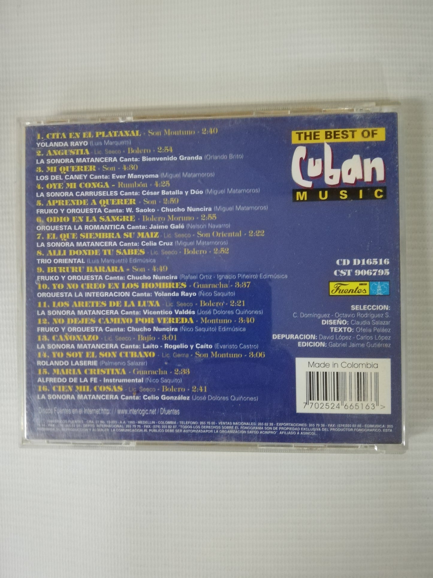 CD THE BEST OF CUBAN MUSIC - THE BEST OF CUBAN MUSIC VOL. 5