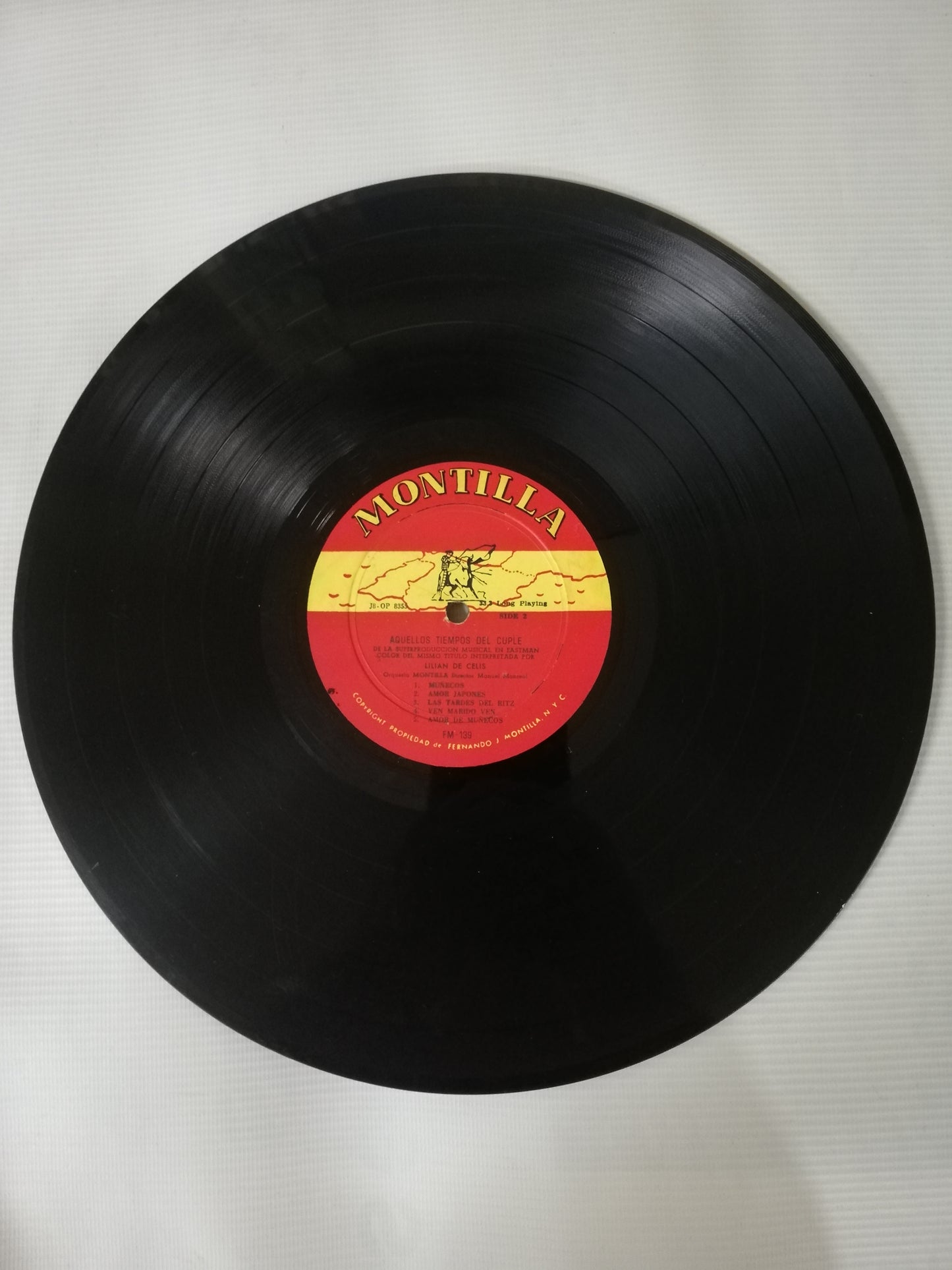 LP LILIAN DE CELIS - AQUELLOS TIEMPOS DEL CUPLÉ