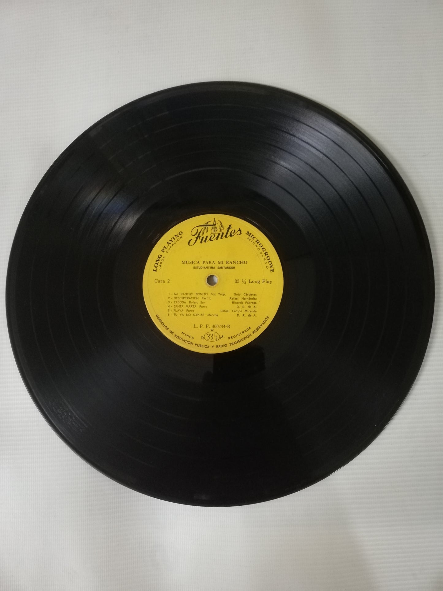 LP ESTUDIANTINA SANTANDER - MÚSICA PARA MI RANCHO