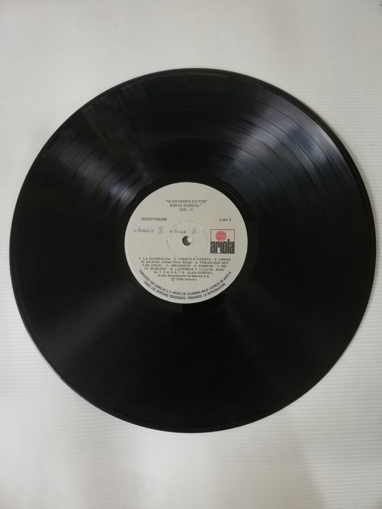LP ROCIO DURCAL - 16 GRANDES EXITOS VOL. 2