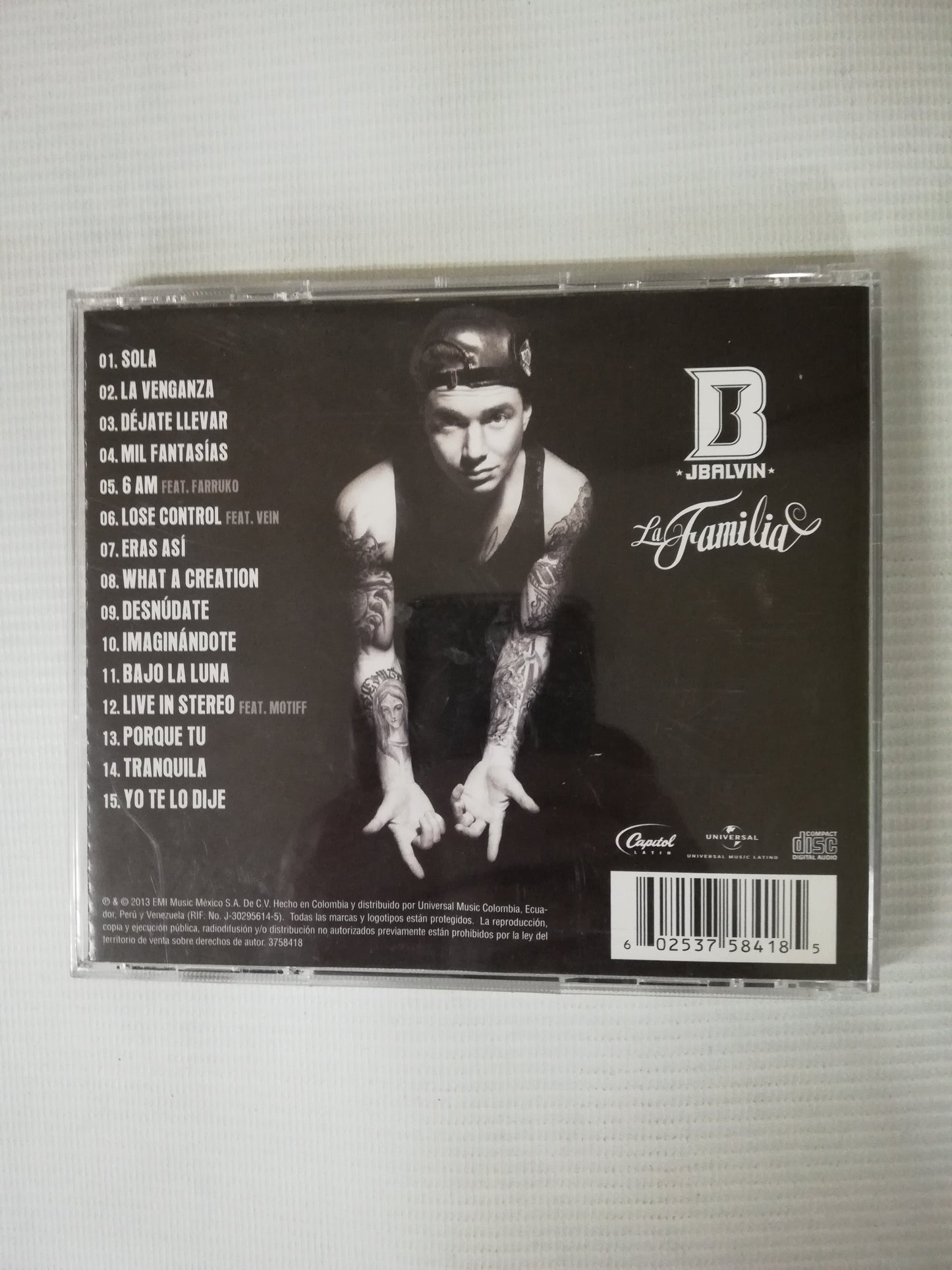 CD JBALVIN - FAMILIA
