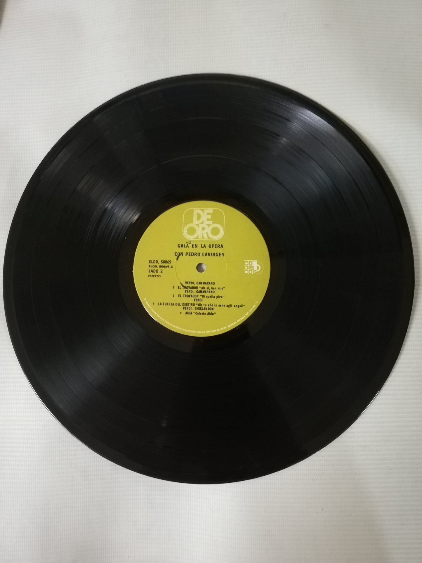 LP PEDRO LAVIRGEN - GALA EN LA OPERA