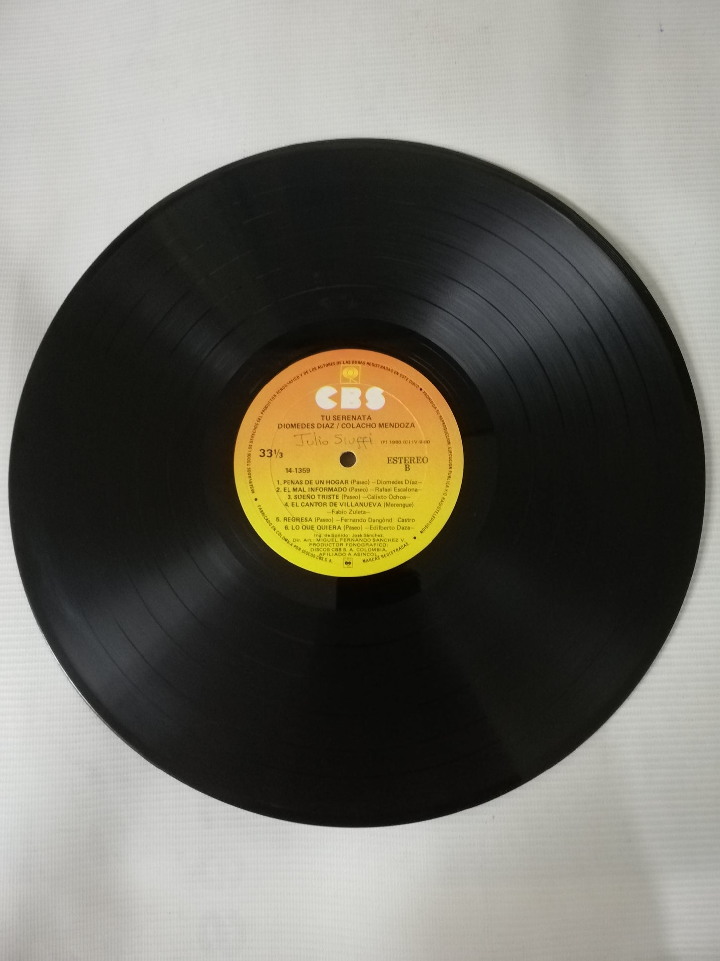 LP DIOMEDES DIAZ / COLACHO MENDOZA - TU SERENATA