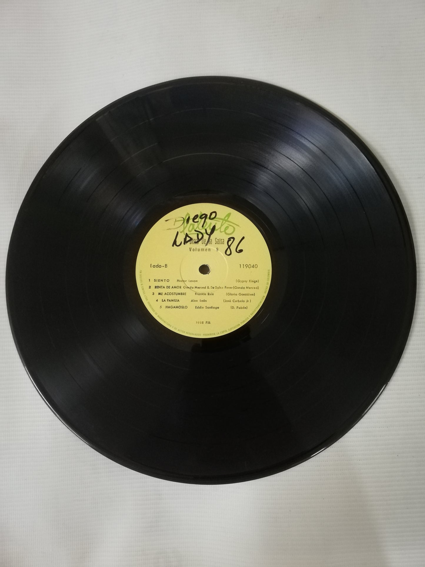 LP EL DISCO DE LA SALSA - EL DISCO DE LA SALSA VOL. 9