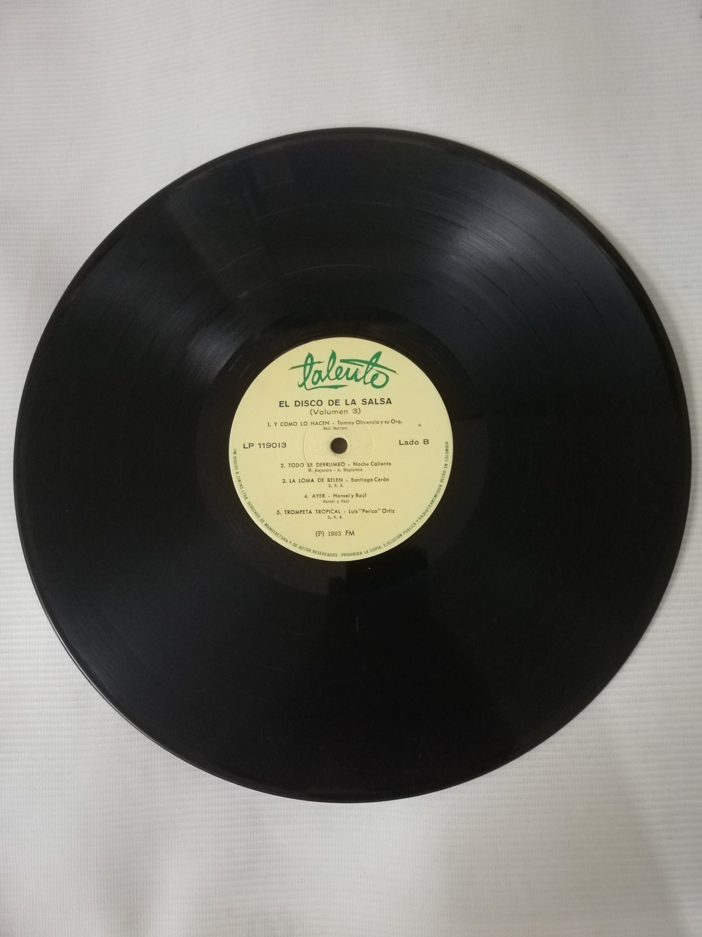LP EL DISCO DE LA SALSA - EL DISCO DE LA SALSA VOL. 3