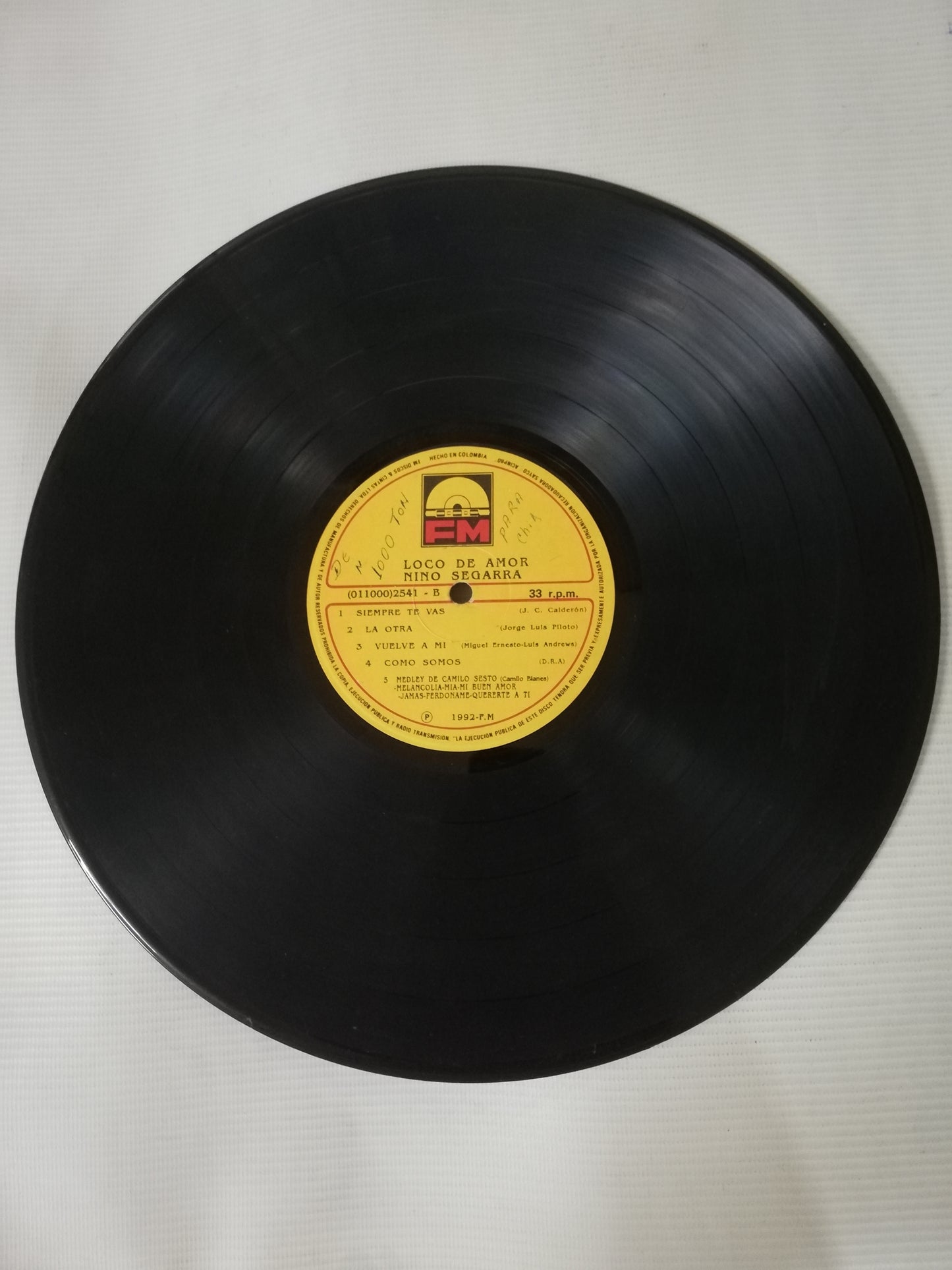 LP NINO SEGARRA - LOCO DE AMOR