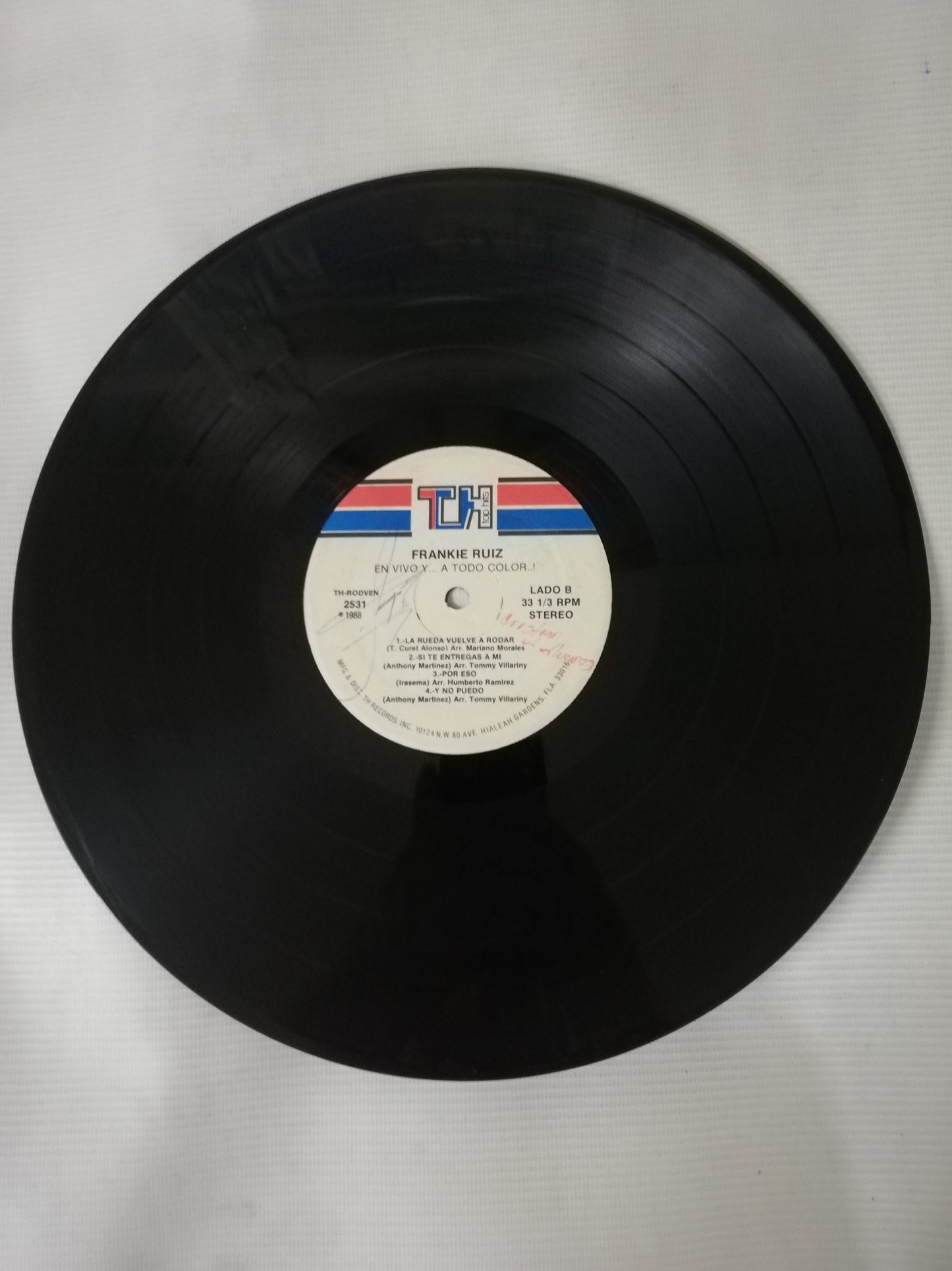 LP FRANKIE RUIZ - EN VIVO Y... A TODO COLOR..!