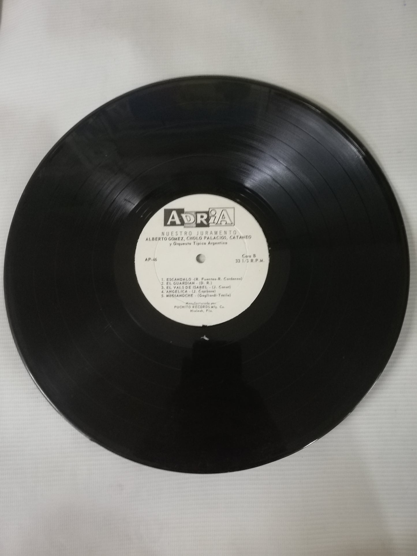 LP ALBERTO GOMEZ / CHOLO PALACIOS / CATANEO Y ORQUESTA TIPICA ARGENTINA - NUESTRO JURAMENTO