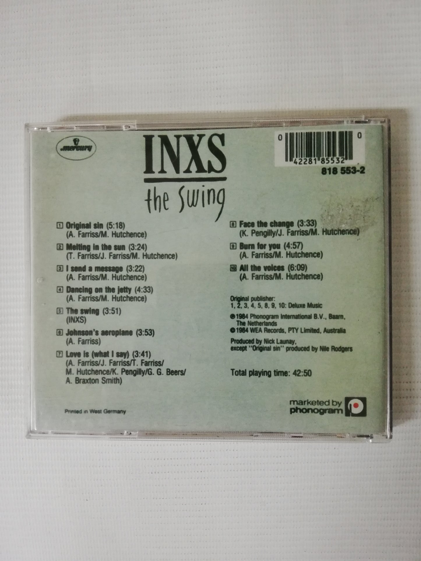 CD INXS - THE SWING