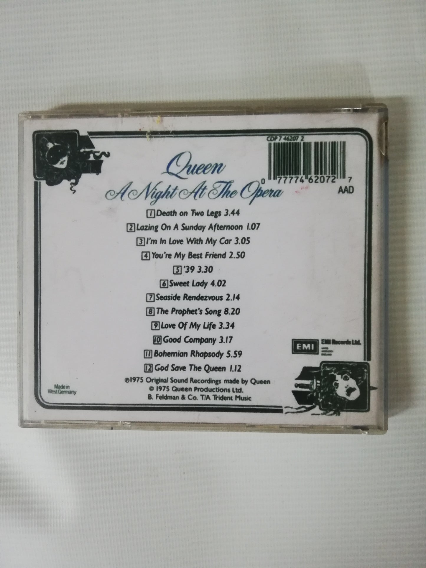 CD QUEEN - A NIGHT AT THE OPERA