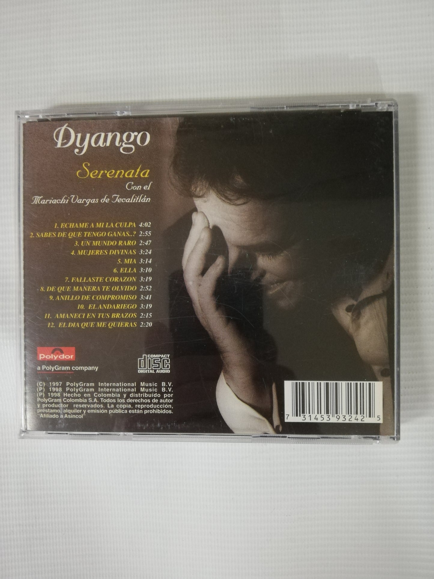 CD DYANGO - SERENATA CON EL MARIACHI VARGAS DE TECALITLÁN