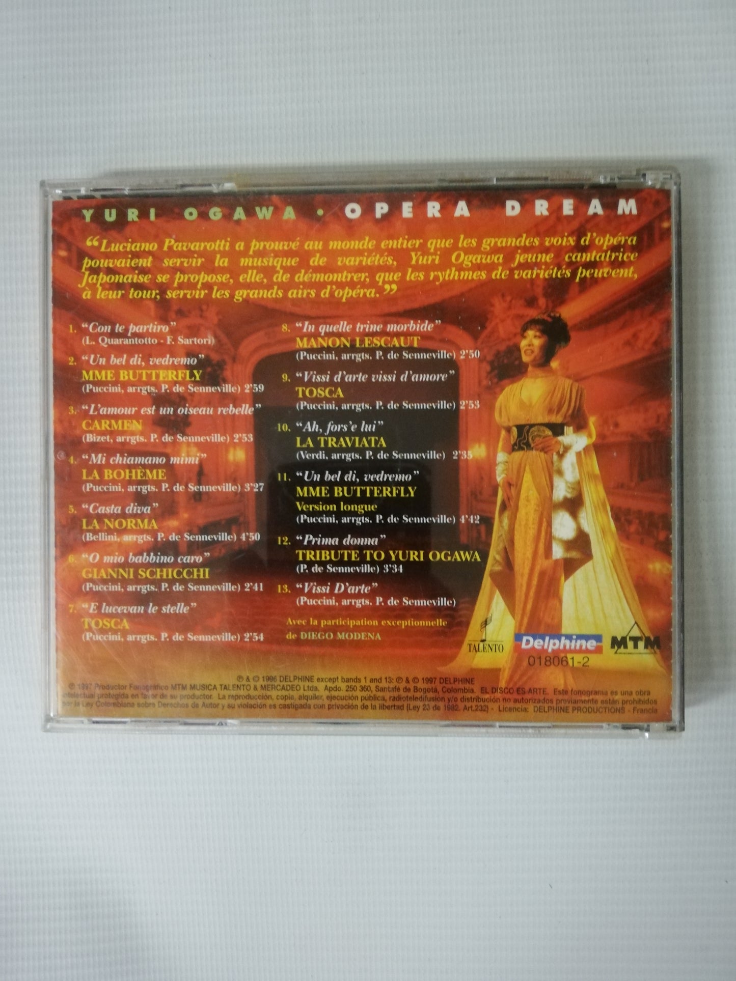 CD YURI OGAWA - OPERA DREAM