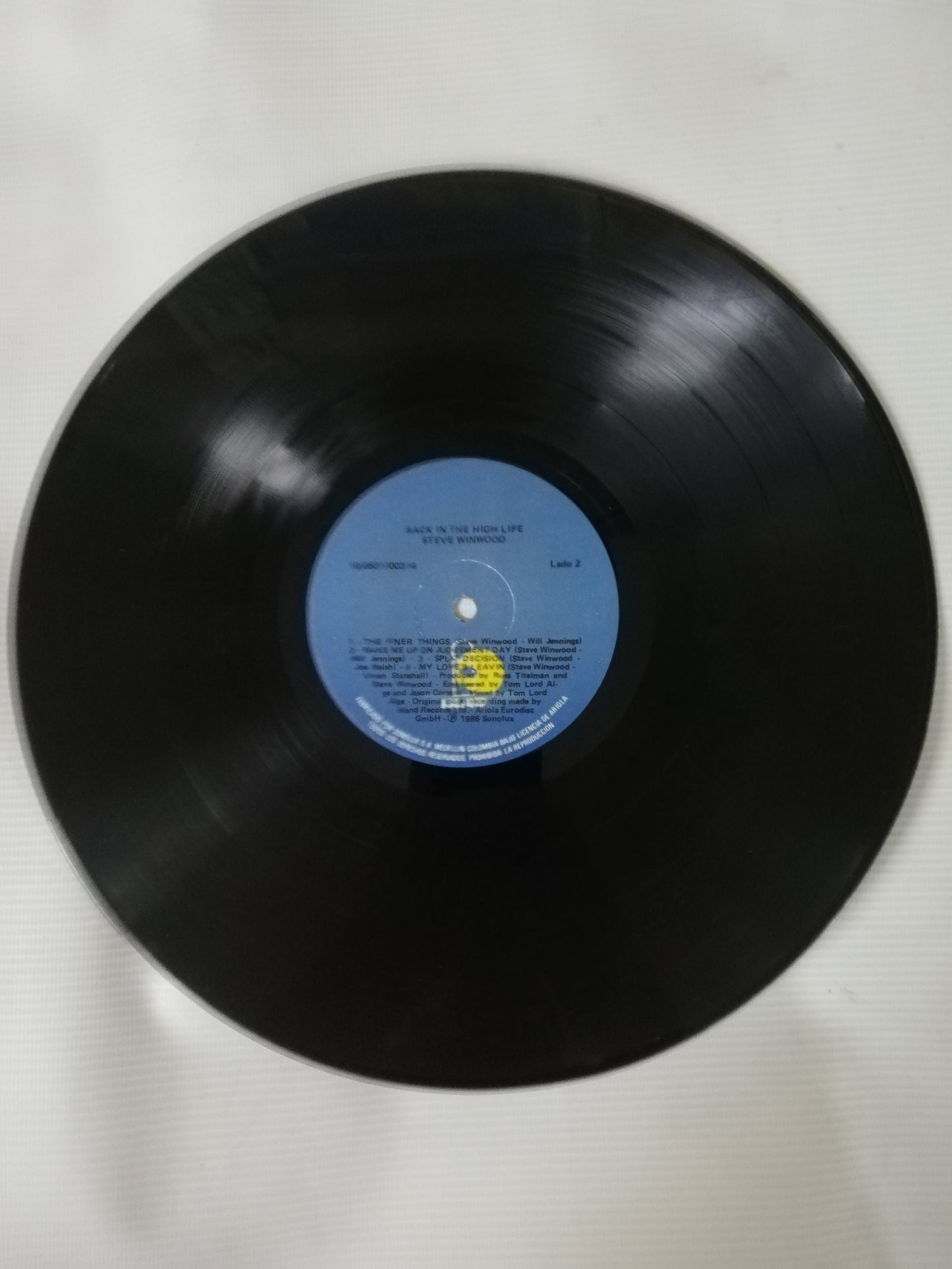 LP STEVE WINWOOD - BACK IN THE HIGH LIFE