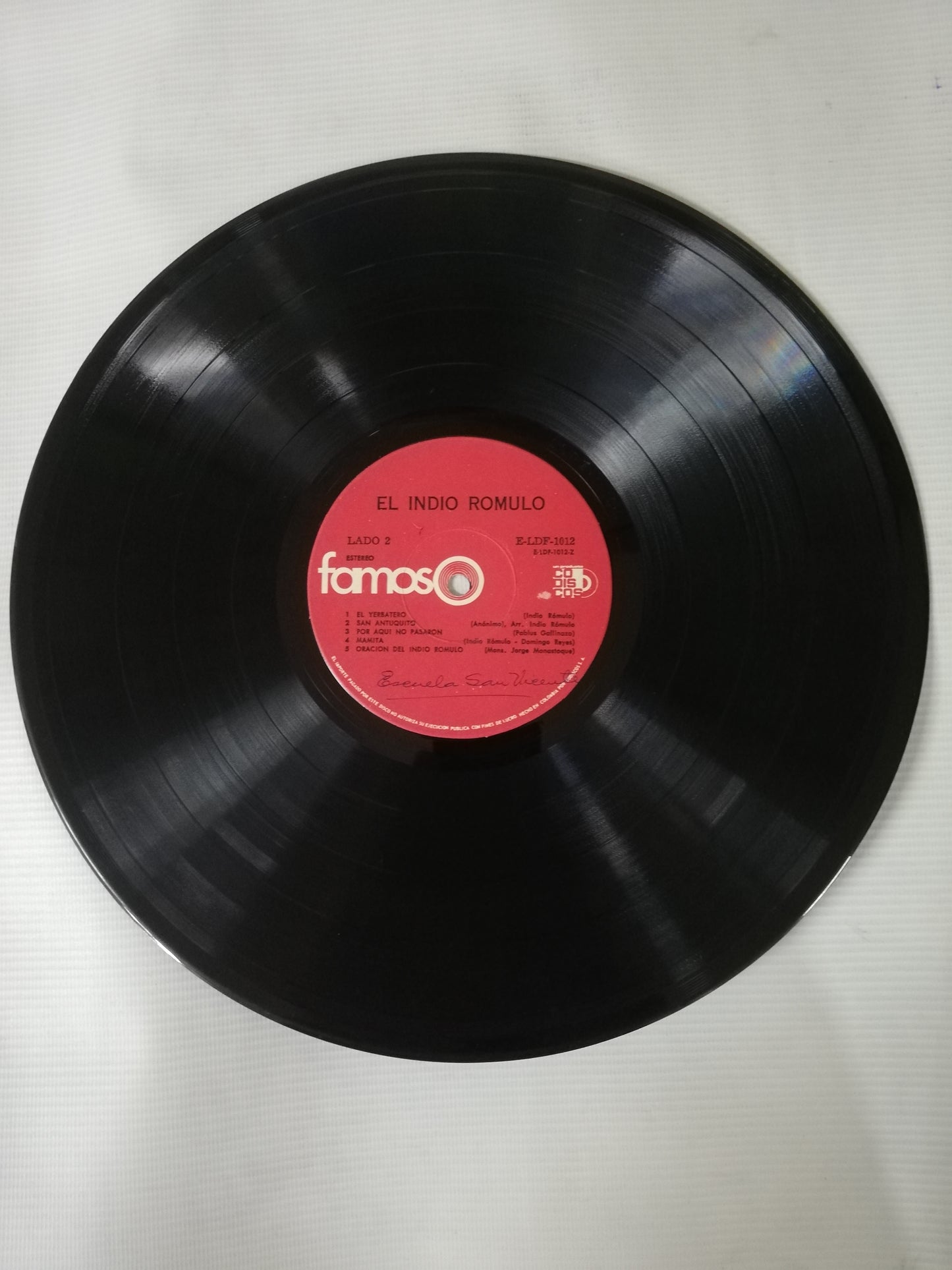 LP EL INDIO ROMULO - POESÍA RÚSTICA, Y DE PROTESTA
