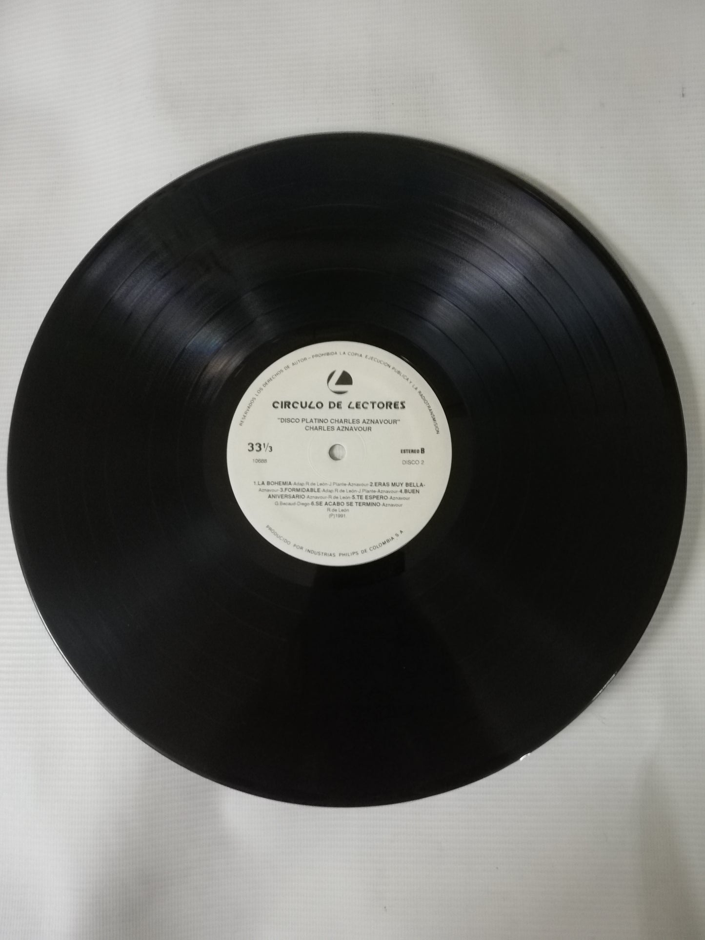 LP CHARLES AZNAVOUR - COLECCIÓN DE PLATINO - VINYL X 2